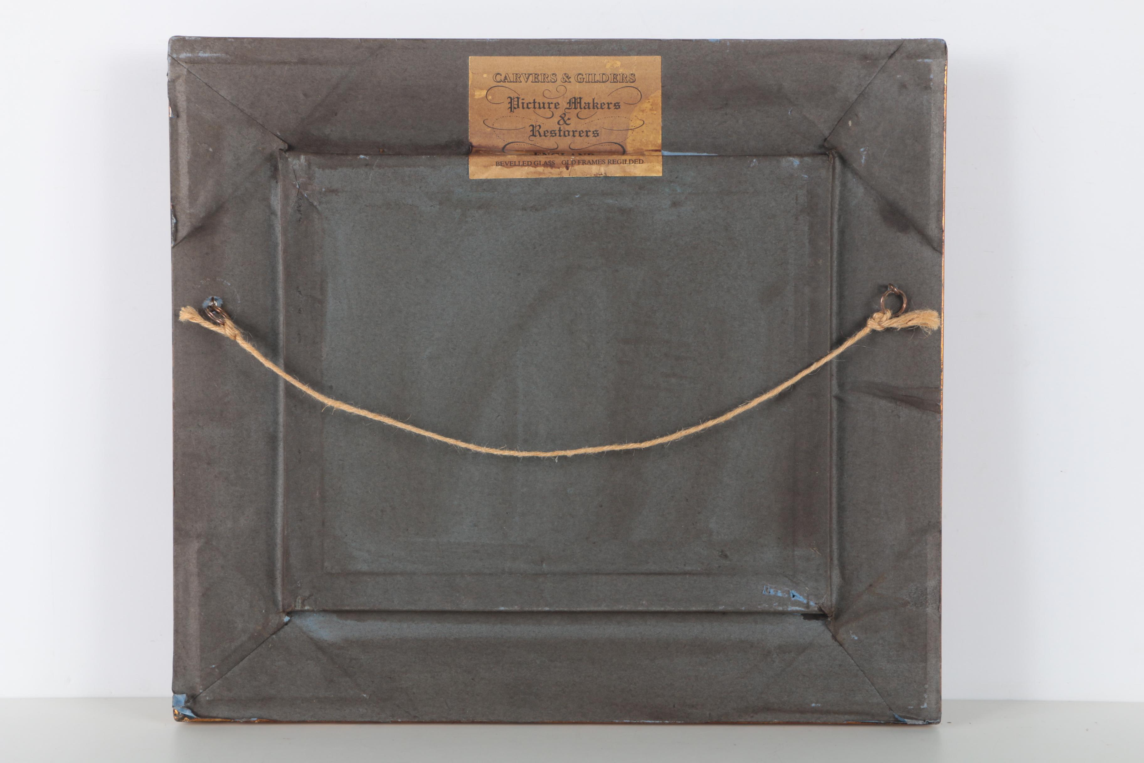 L. Knight Oil Painting of Figures at the Beach