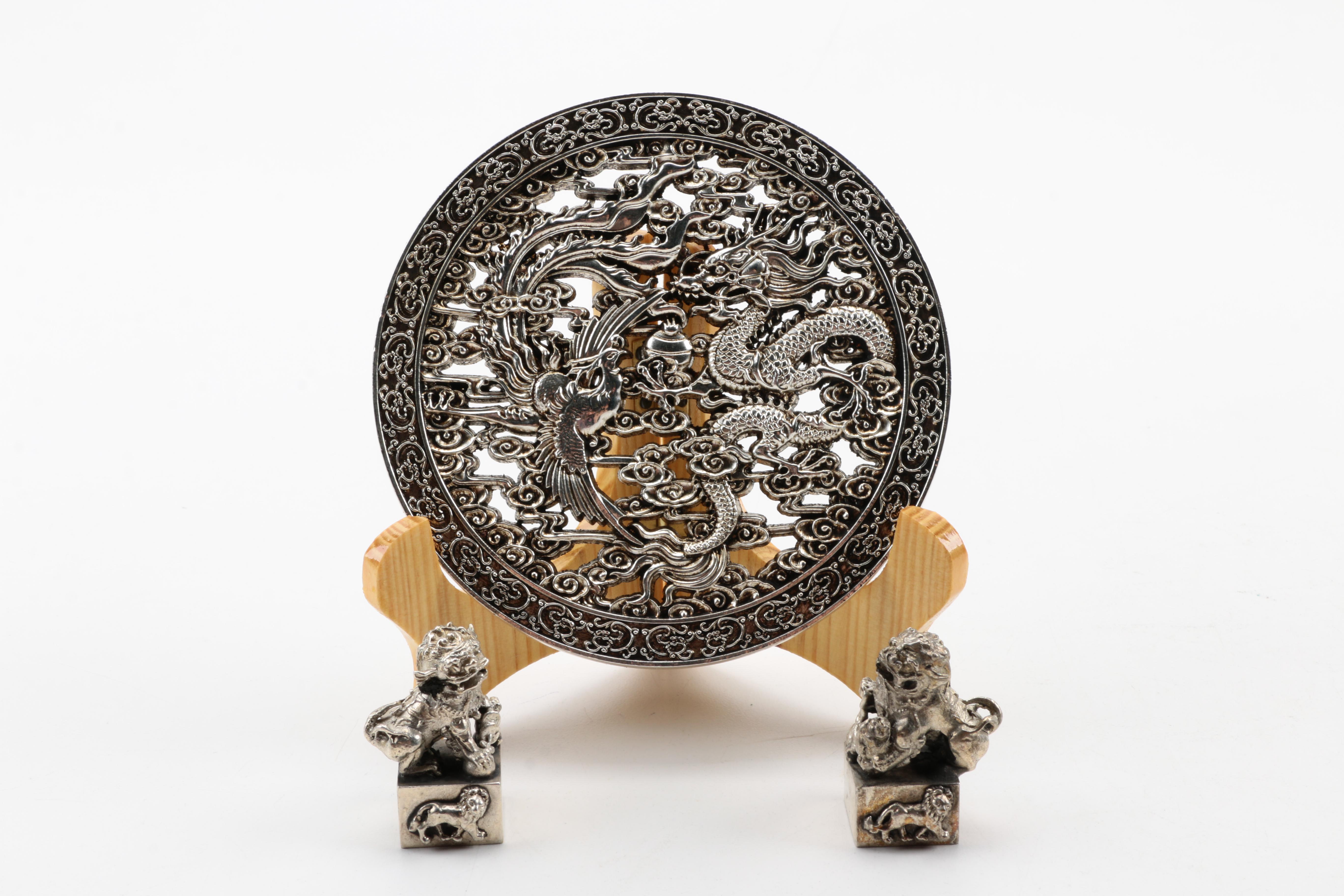 Chinese Medallion and Stamps