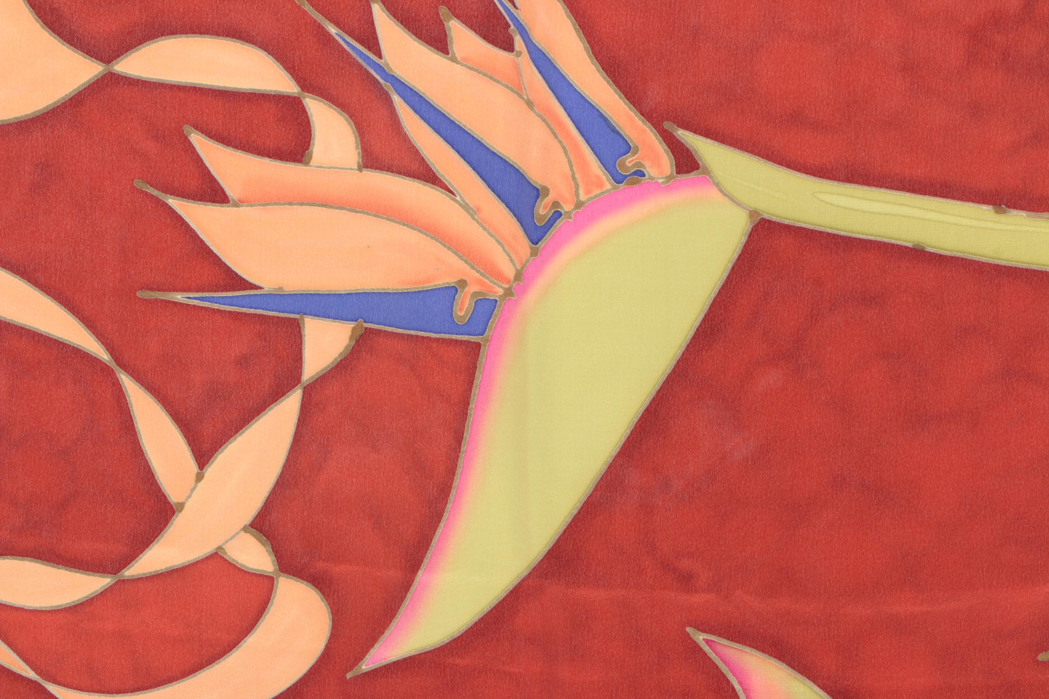 Hand-Painted Silks Including Fresh Water Pearl Scarf from Hawaii