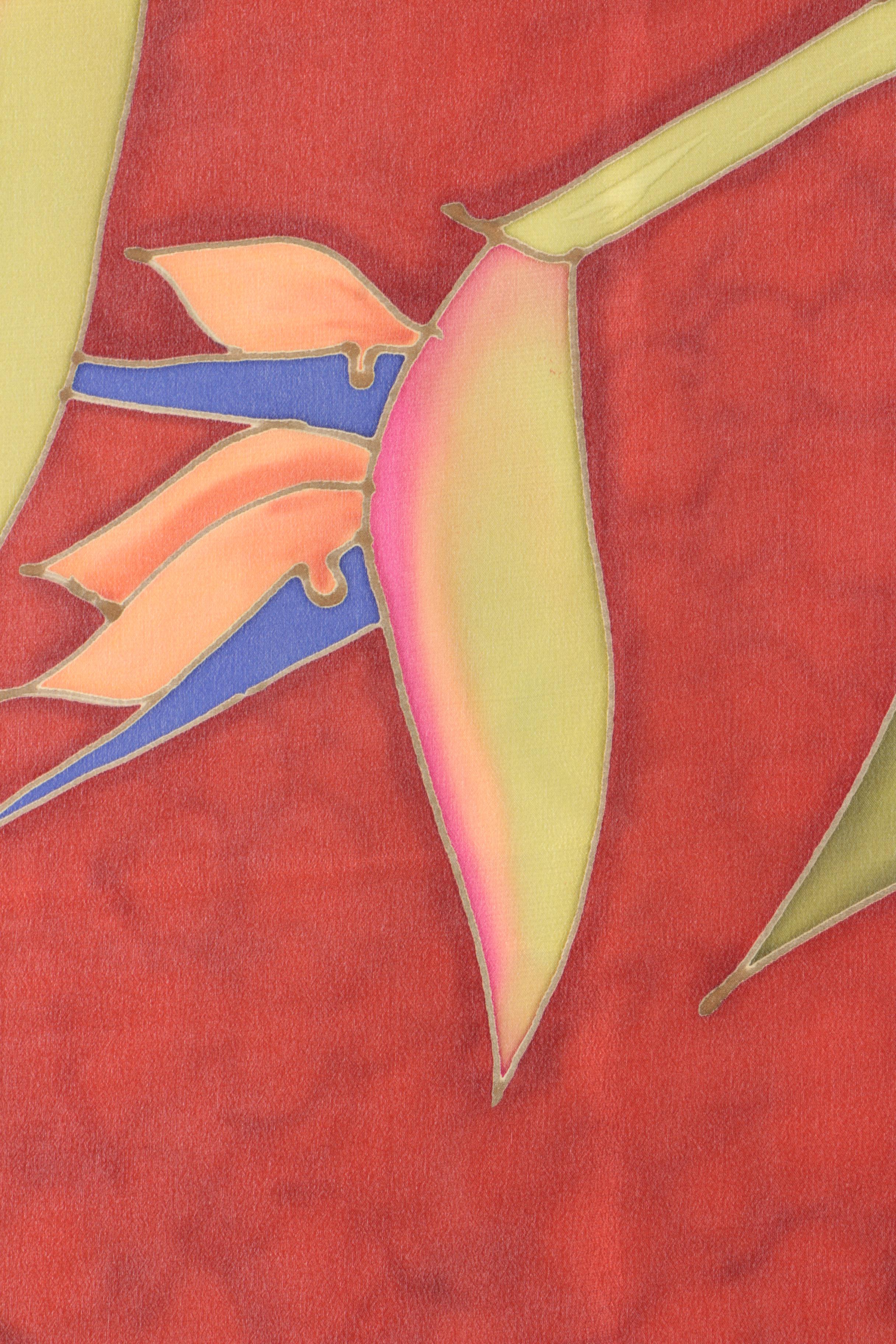 Hand-Painted Silks Including Fresh Water Pearl Scarf from Hawaii