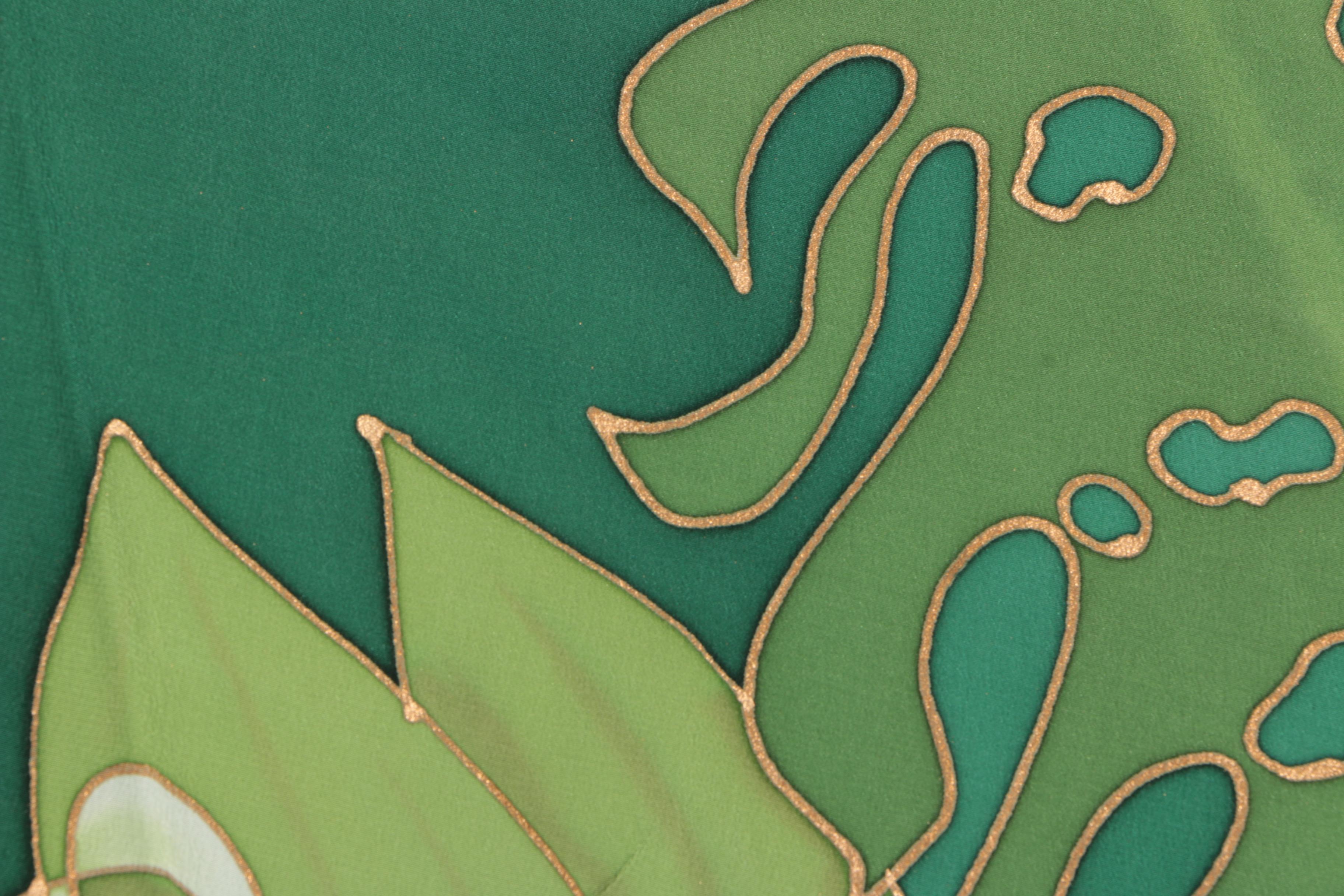 Hand-Painted Silks Including Fresh Water Pearl Scarf from Hawaii