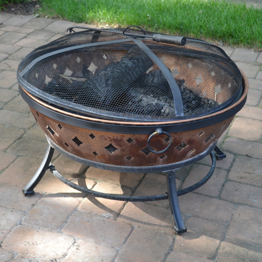 Copper Finished Fire Pit