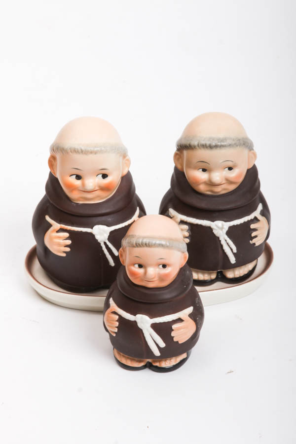 West German Goebel Monk Tea Set