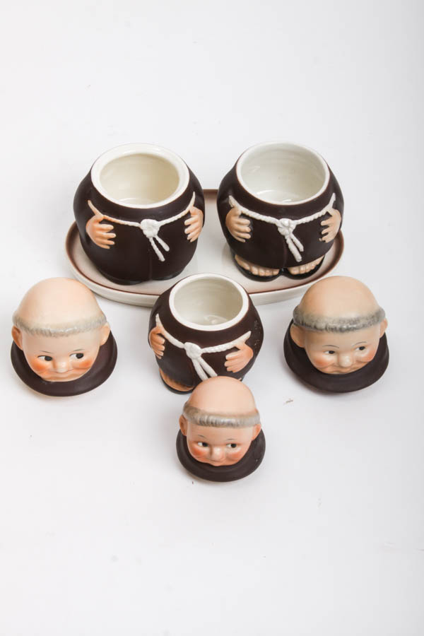 West German Goebel Monk Tea Set