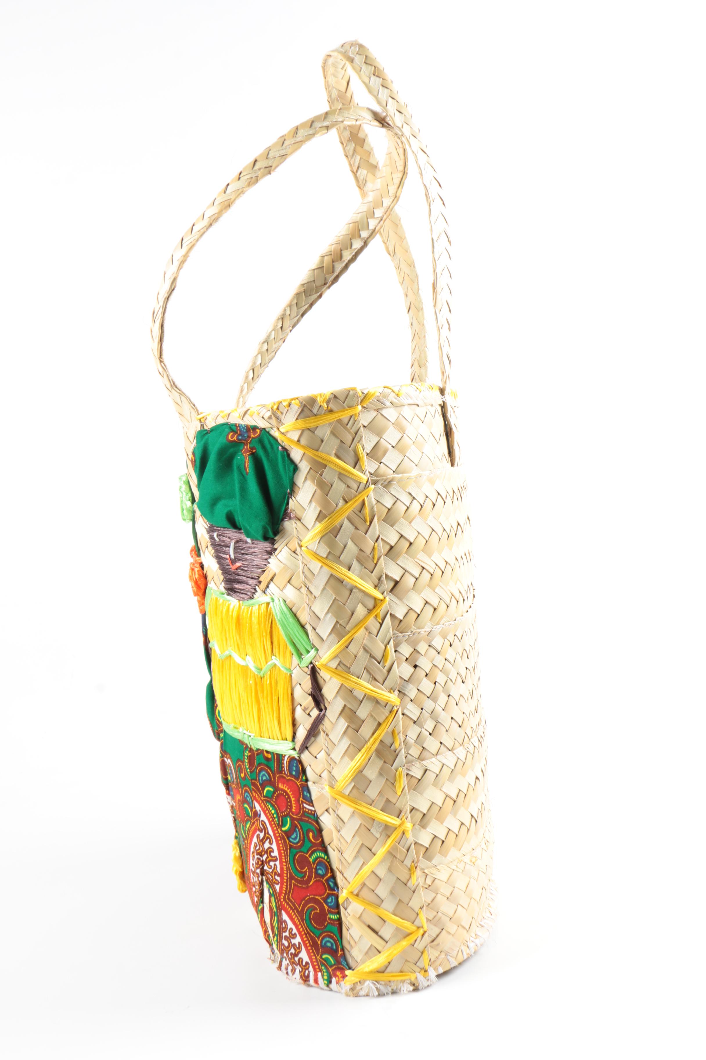 Handmade Woven Tote, Clutches, and Gloves