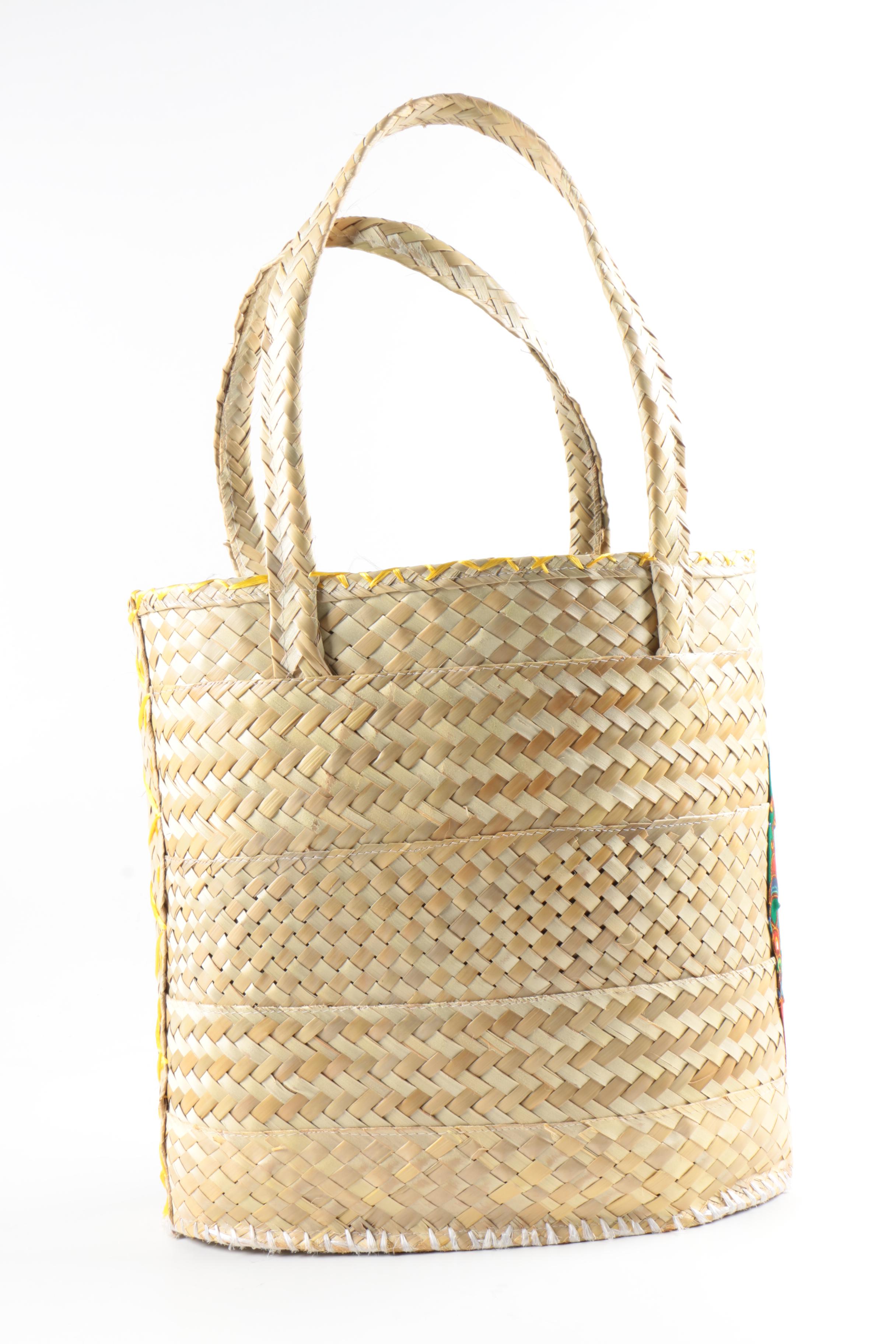 Handmade Woven Tote, Clutches, and Gloves