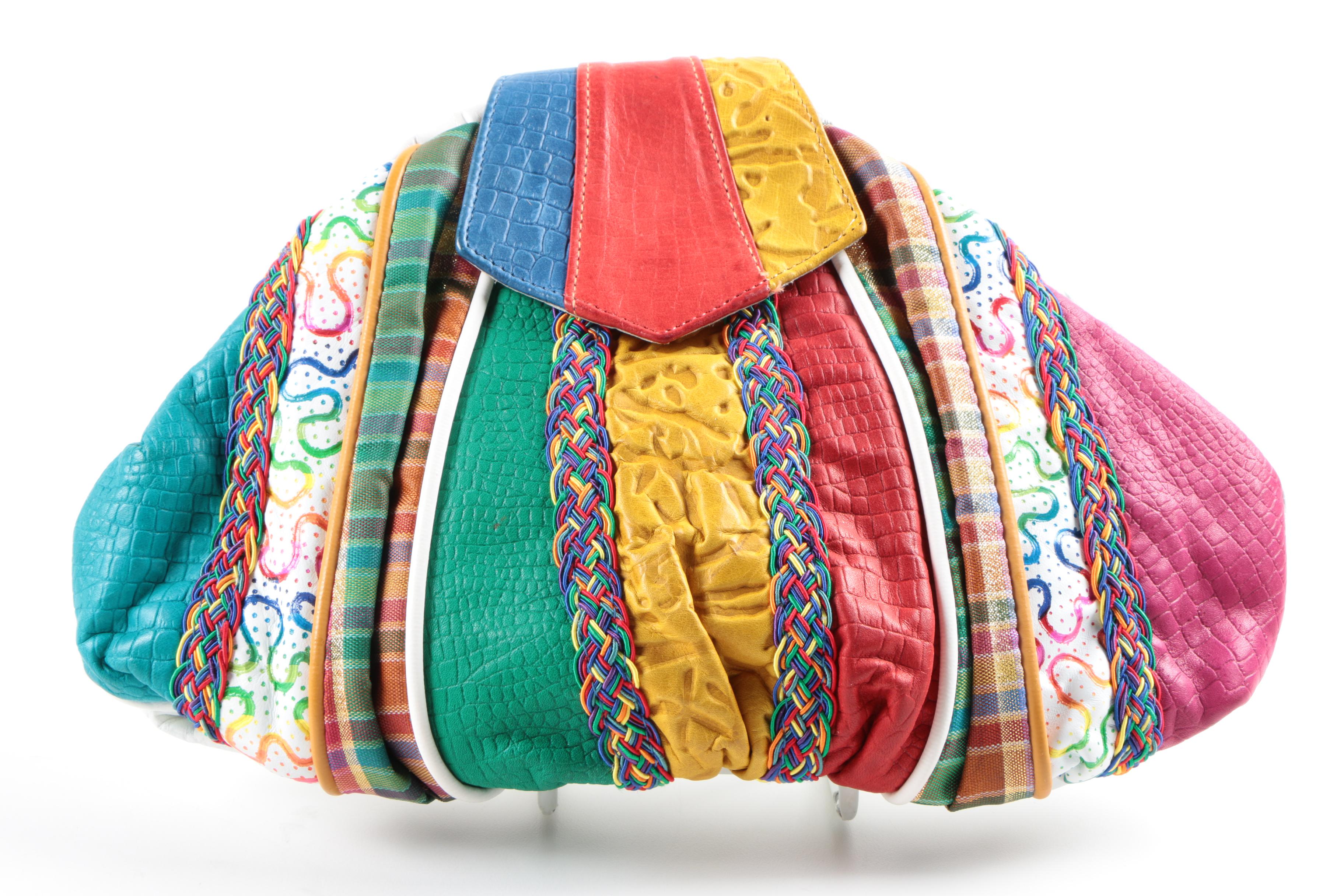 Handmade Woven Tote, Clutches, and Gloves