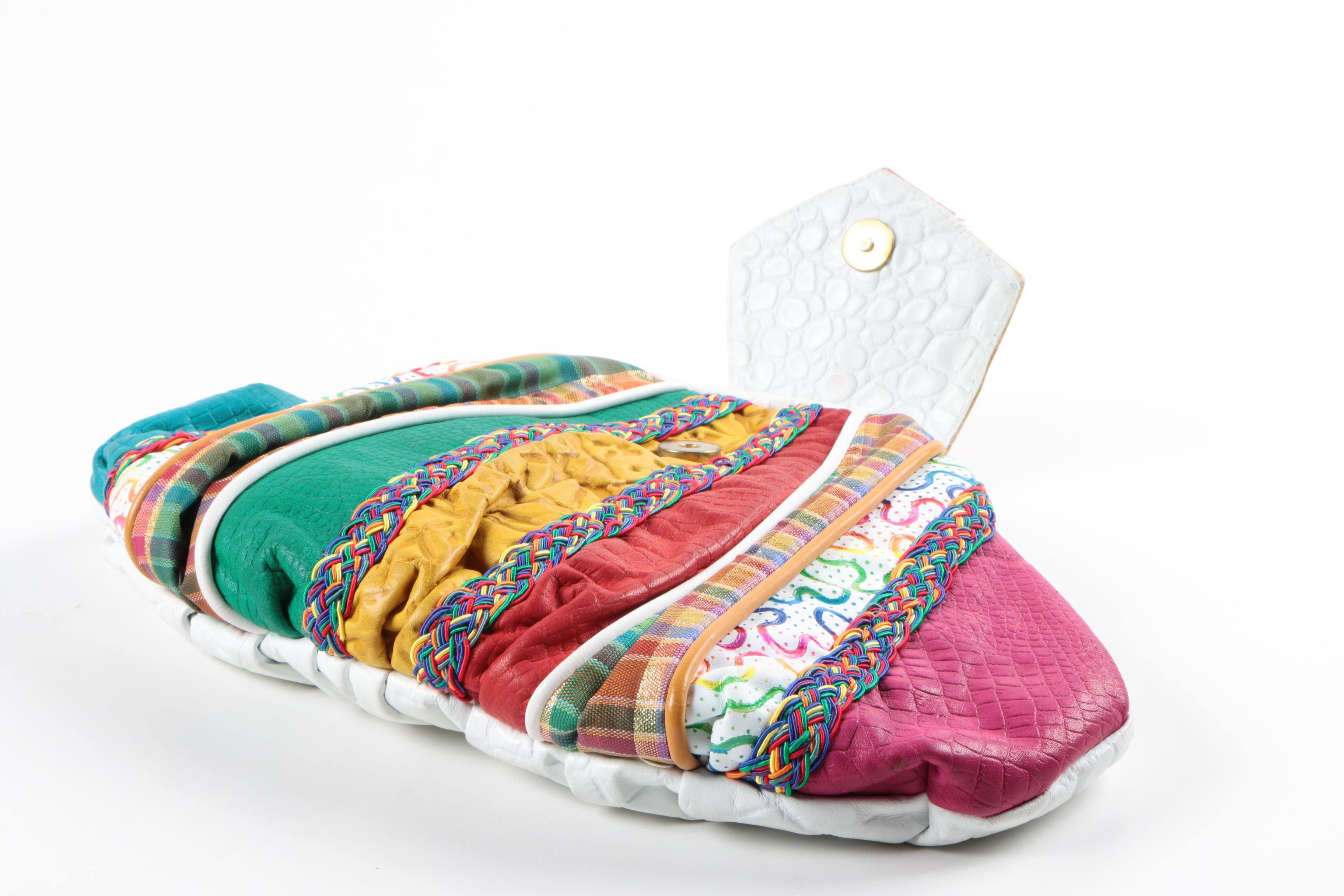 Handmade Woven Tote, Clutches, and Gloves