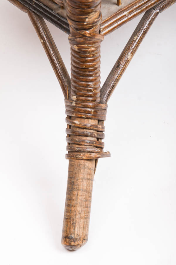 Antique Wicker Sewing Stand by Heywood Brothers & Wakefield Co.