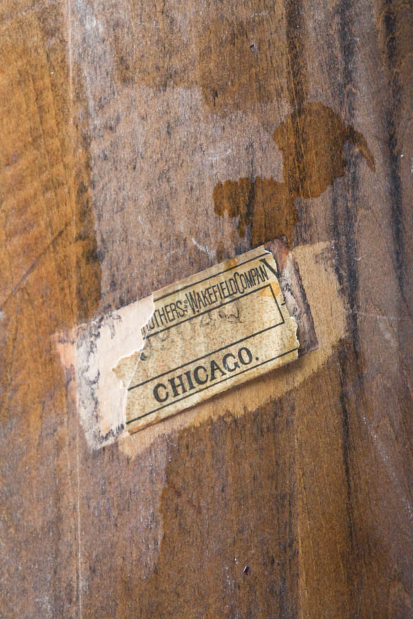 Antique Wicker Sewing Stand by Heywood Brothers & Wakefield Co.