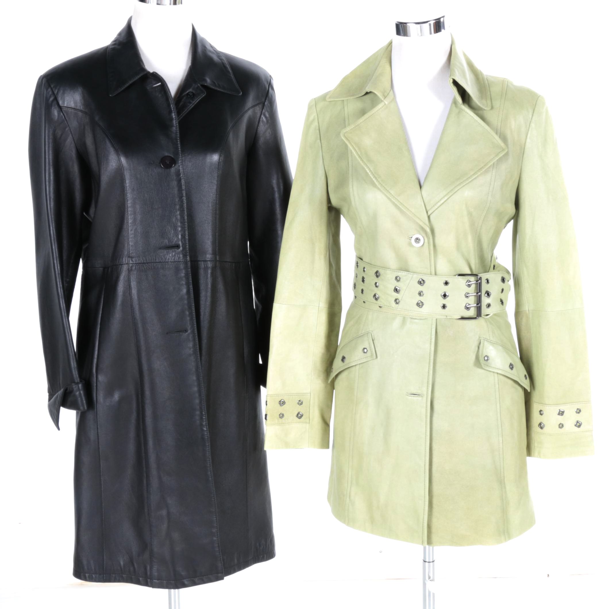Women's Leather Trench Coats by Nicola Berti and Remy