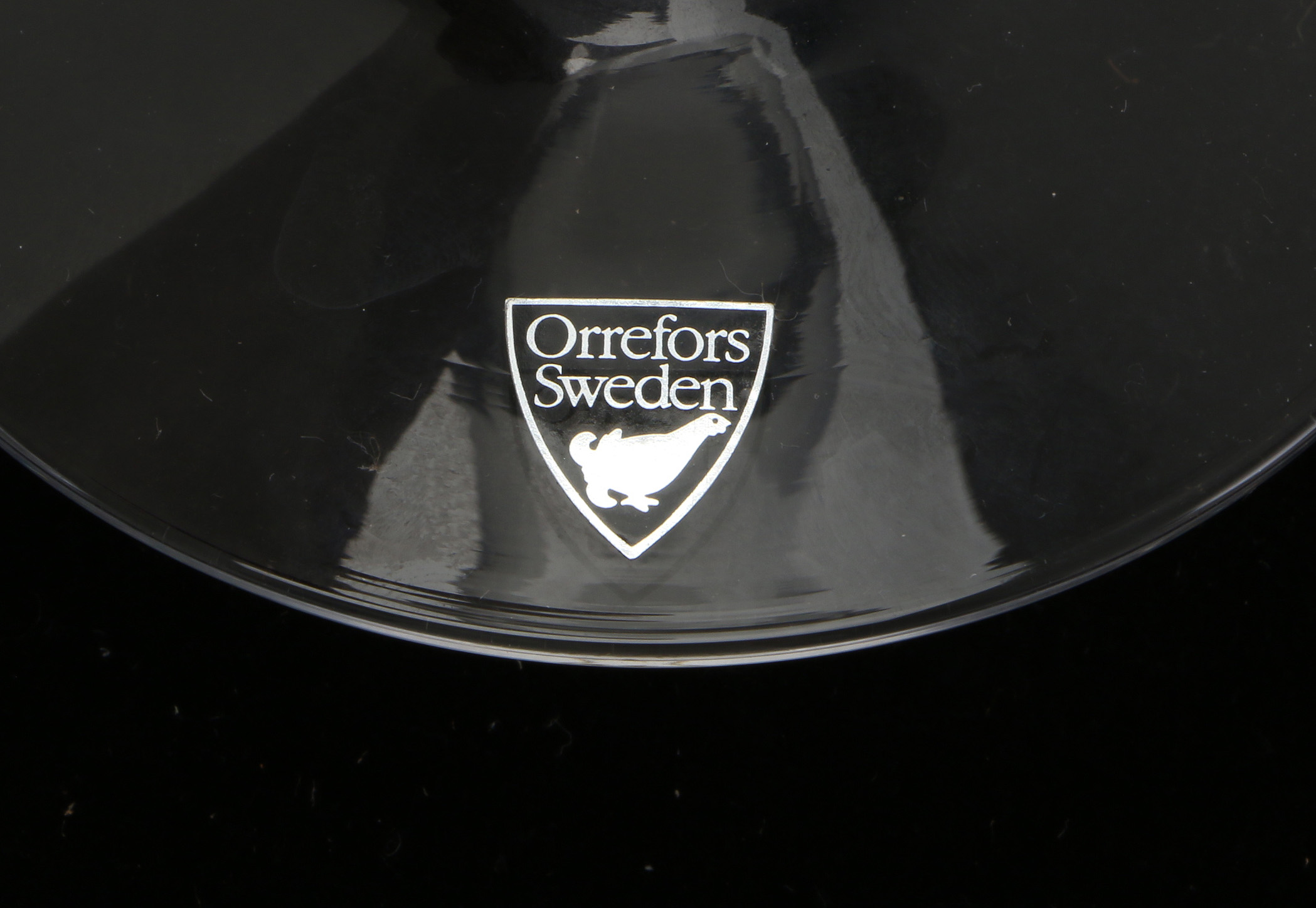 Orrefors Crystal Wine Glass