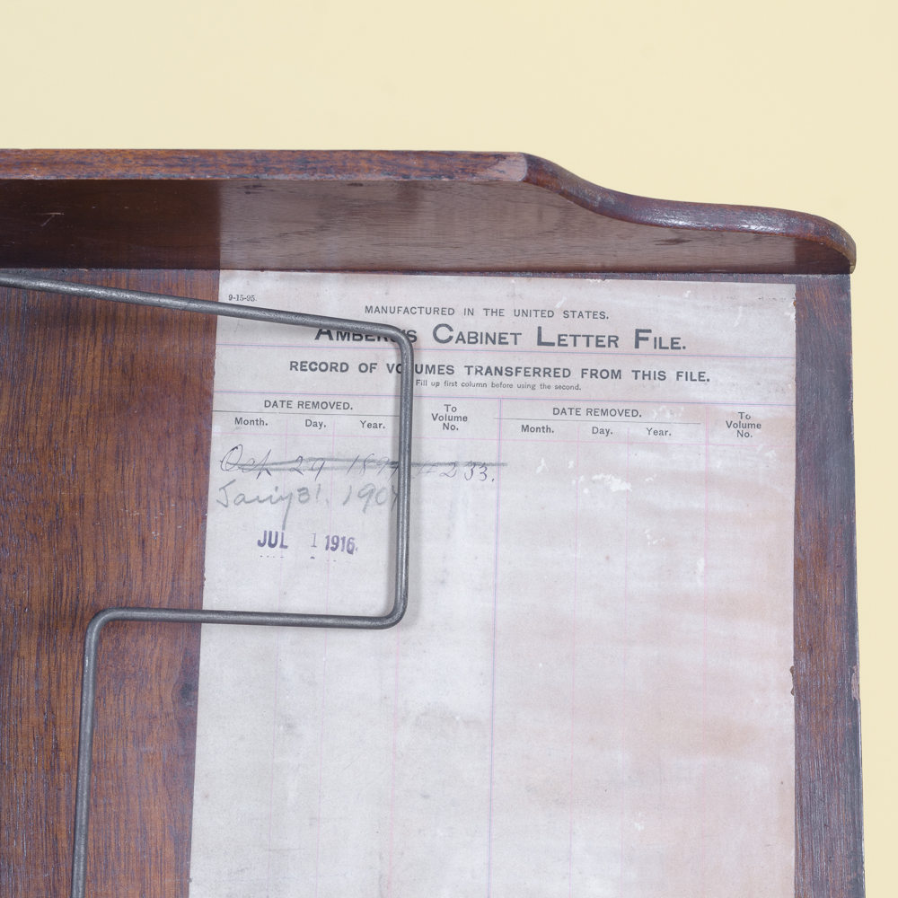 Antique Letter File Cabinet by Amberg