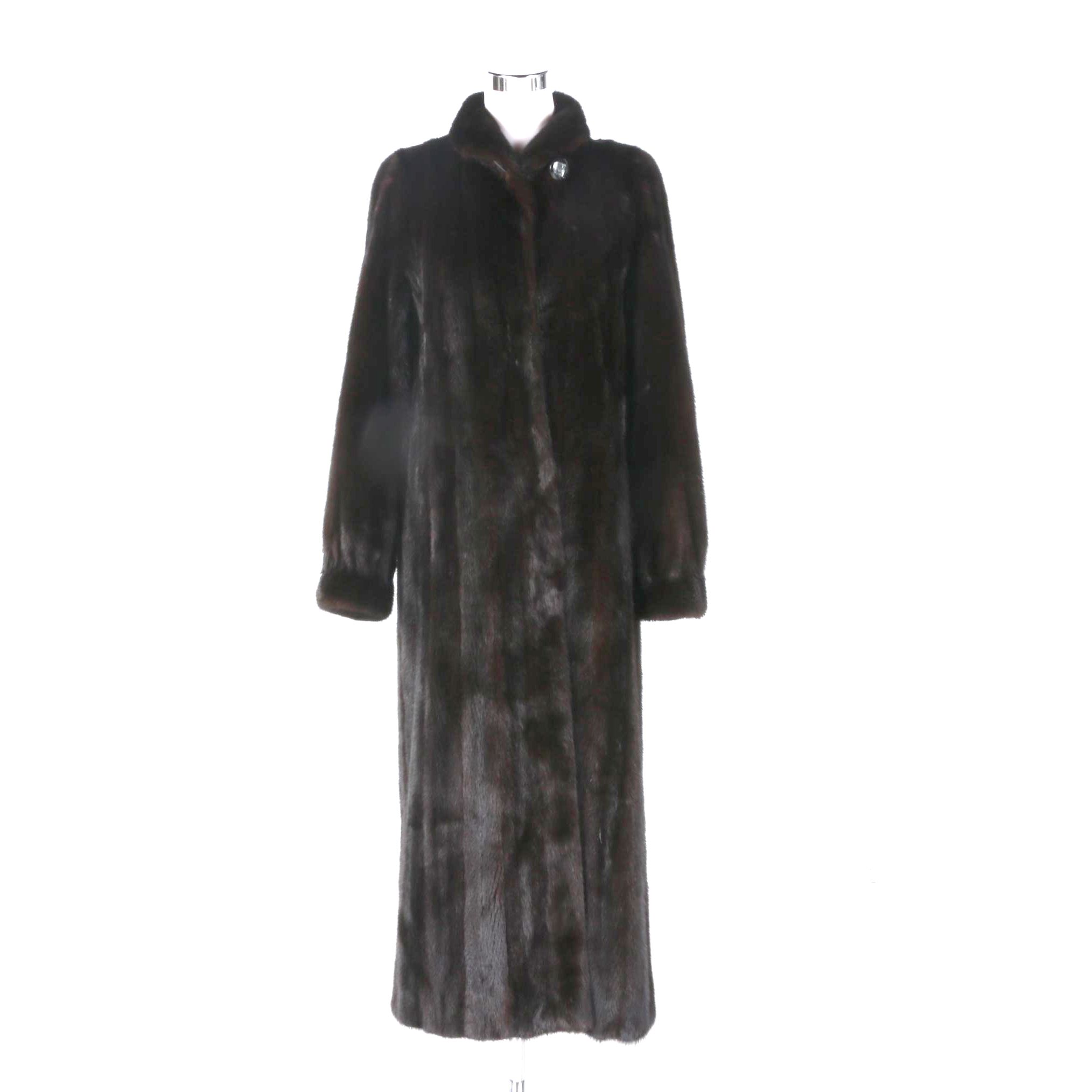 Full Length Ranch Mink Fur Coat
