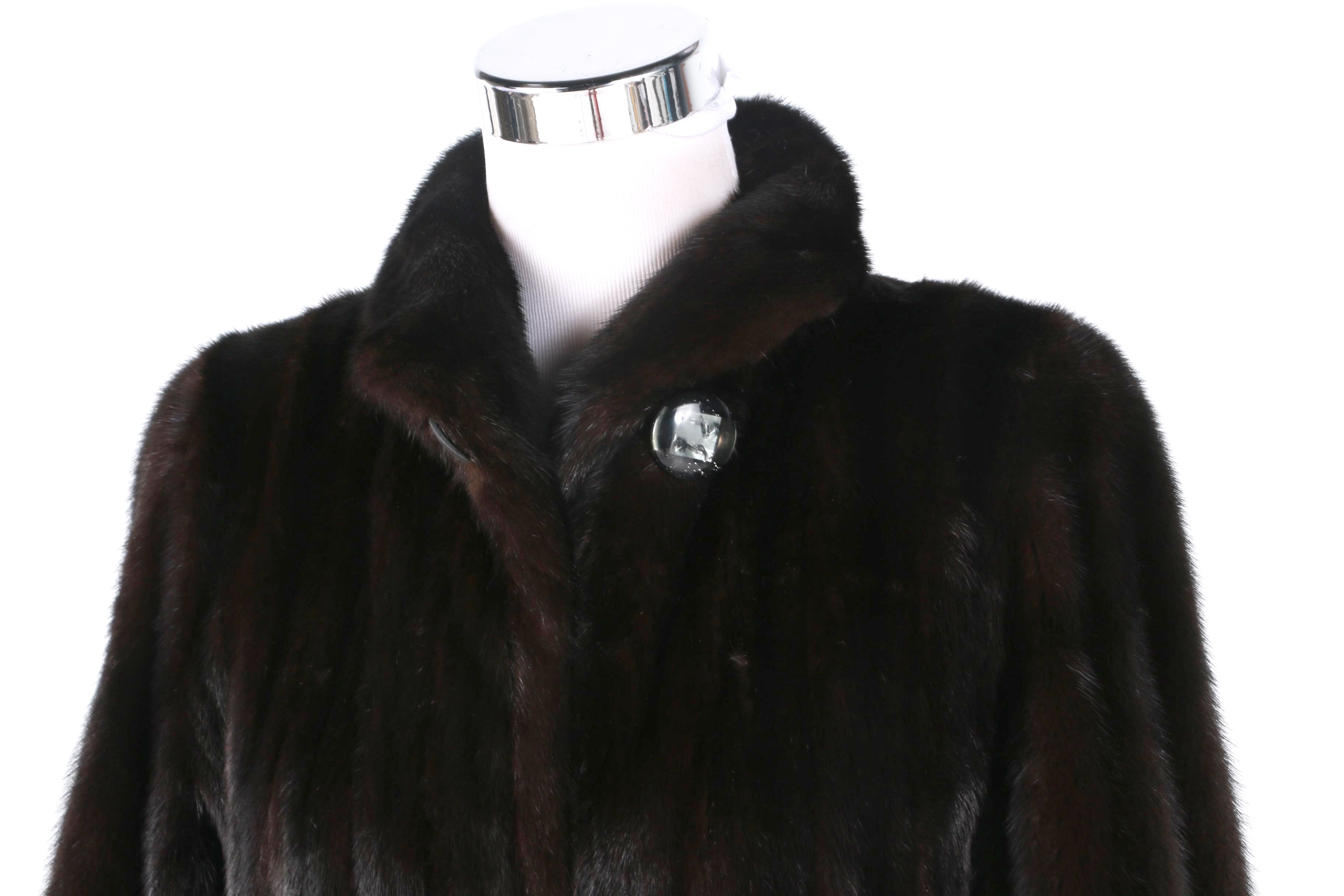 Full Length Ranch Mink Fur Coat