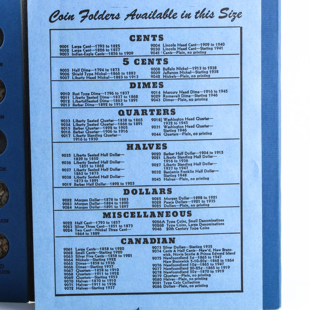 Two Whitman Binders of U.S. Silver Dimes