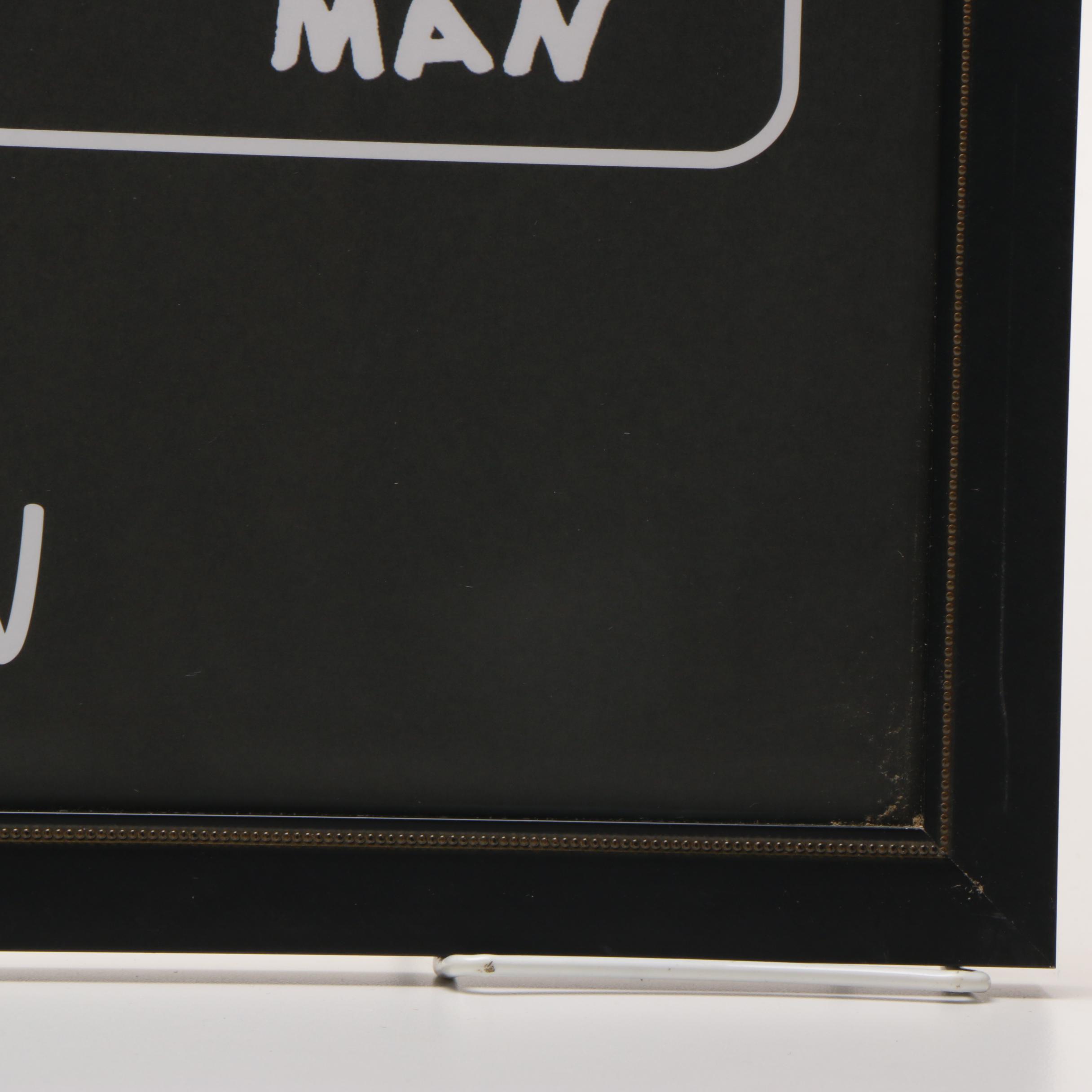 Todd Goldman Offset Lithograph "How Stick People Became Extinct"