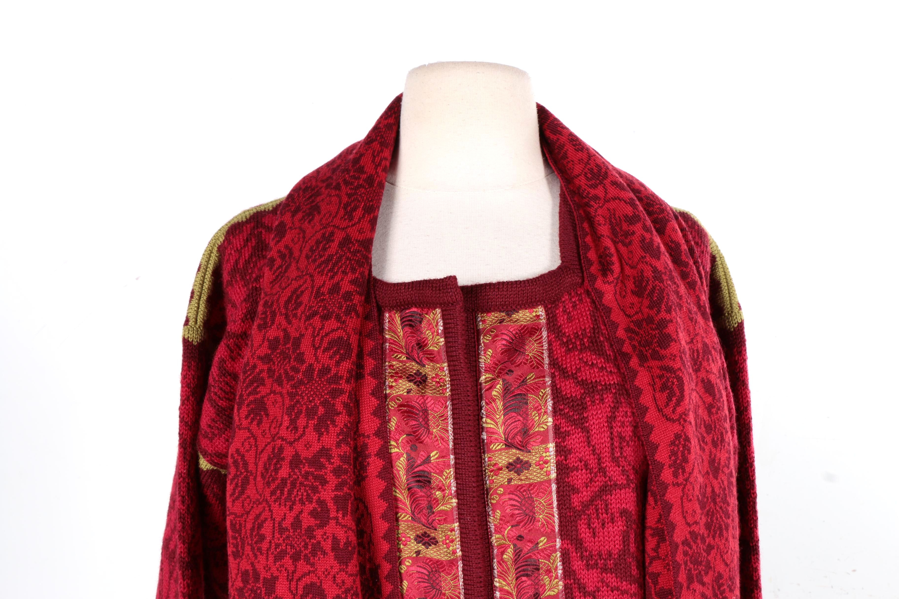 Wool Cardigan by Oleana and Scarf