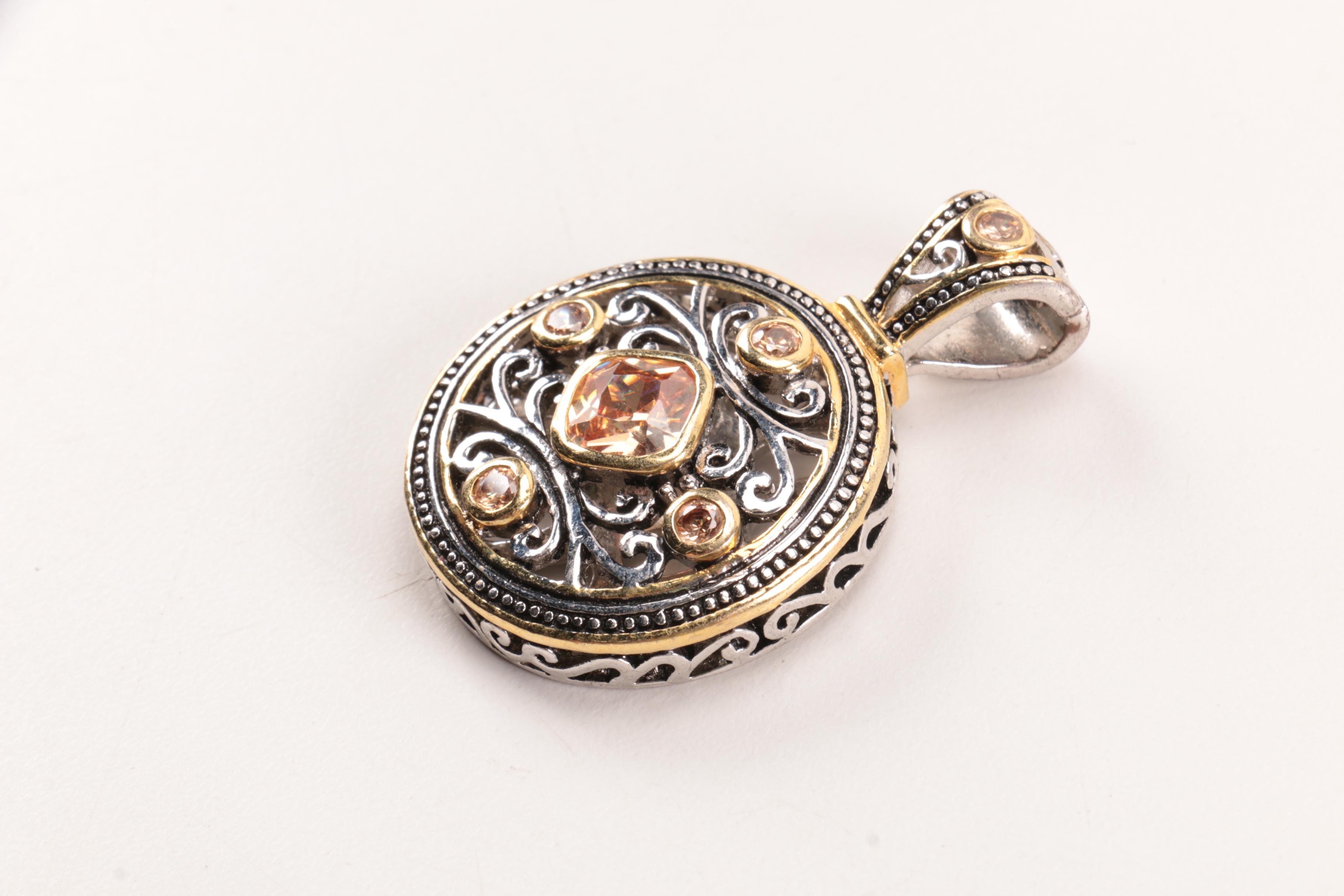 Silver Tone Jewelry Including Brighton