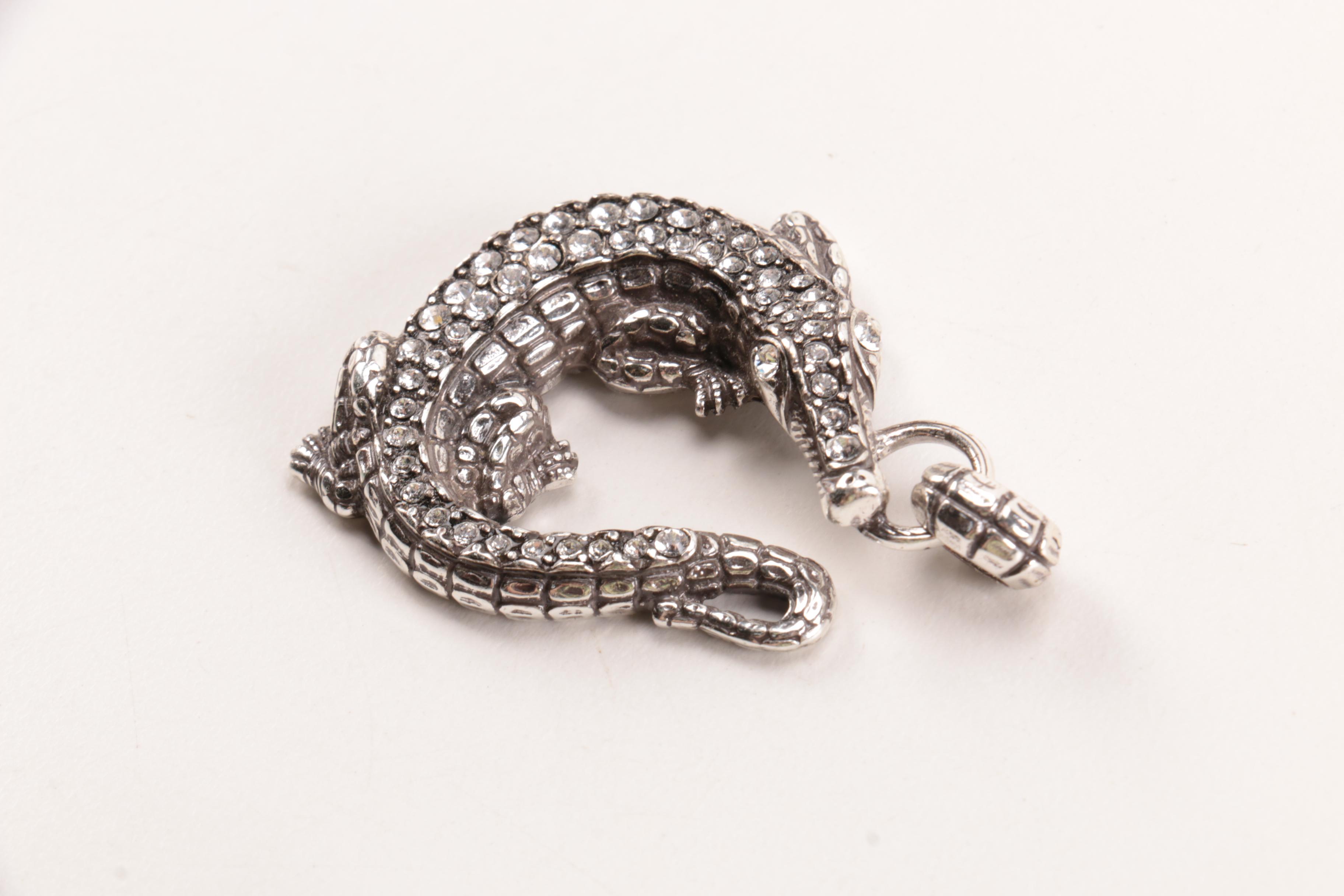 Silver Tone Jewelry Including Brighton