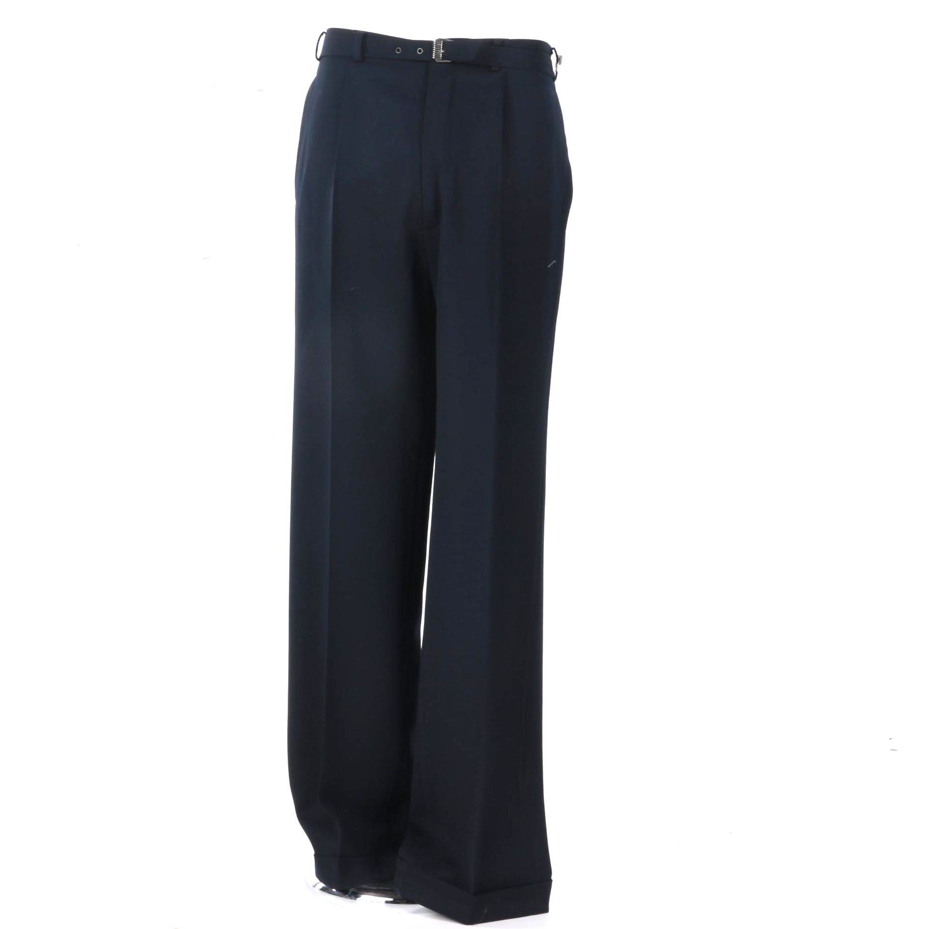 Women's Navy Blue Versace Trousers