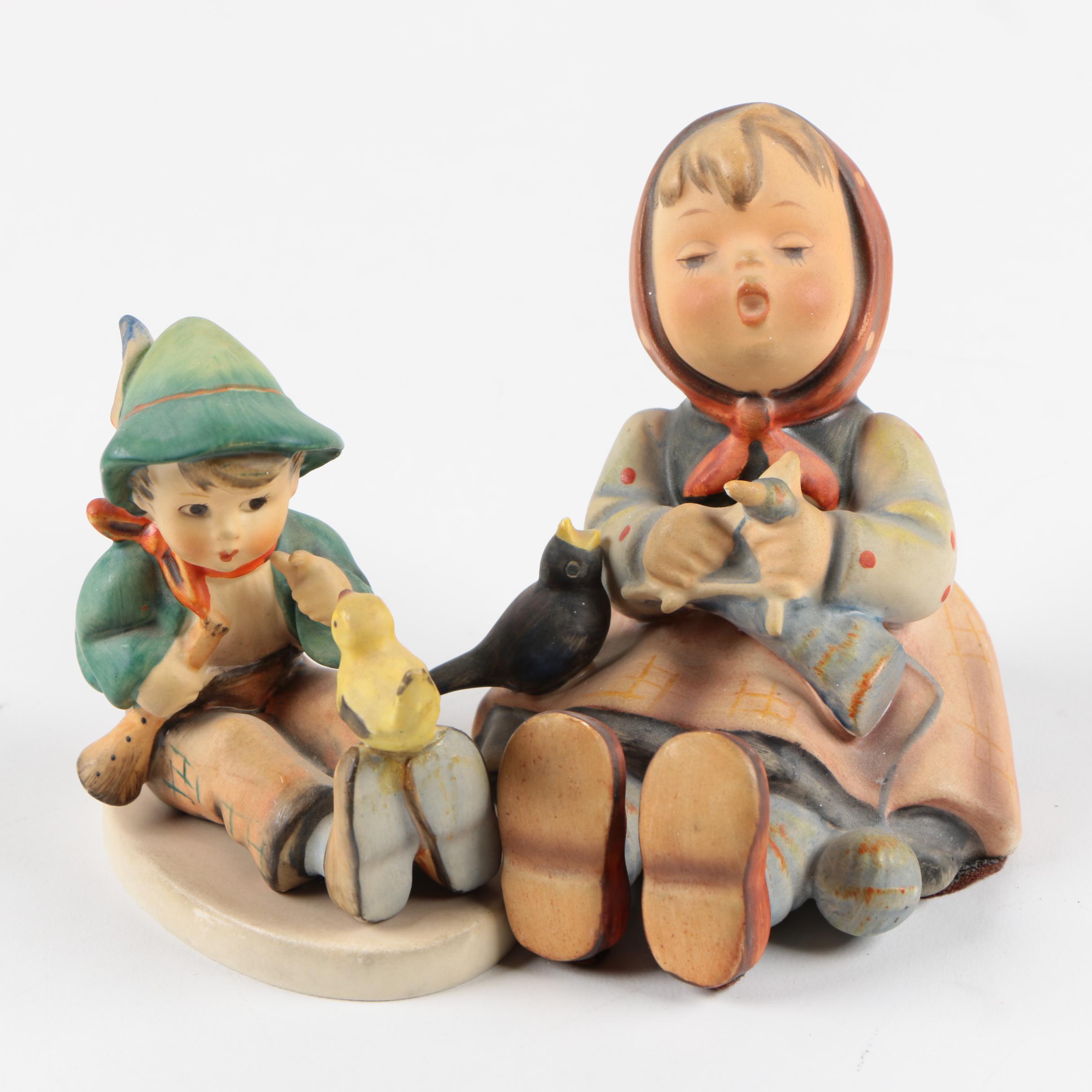 Goebel Hummel Children with Birds Figurines