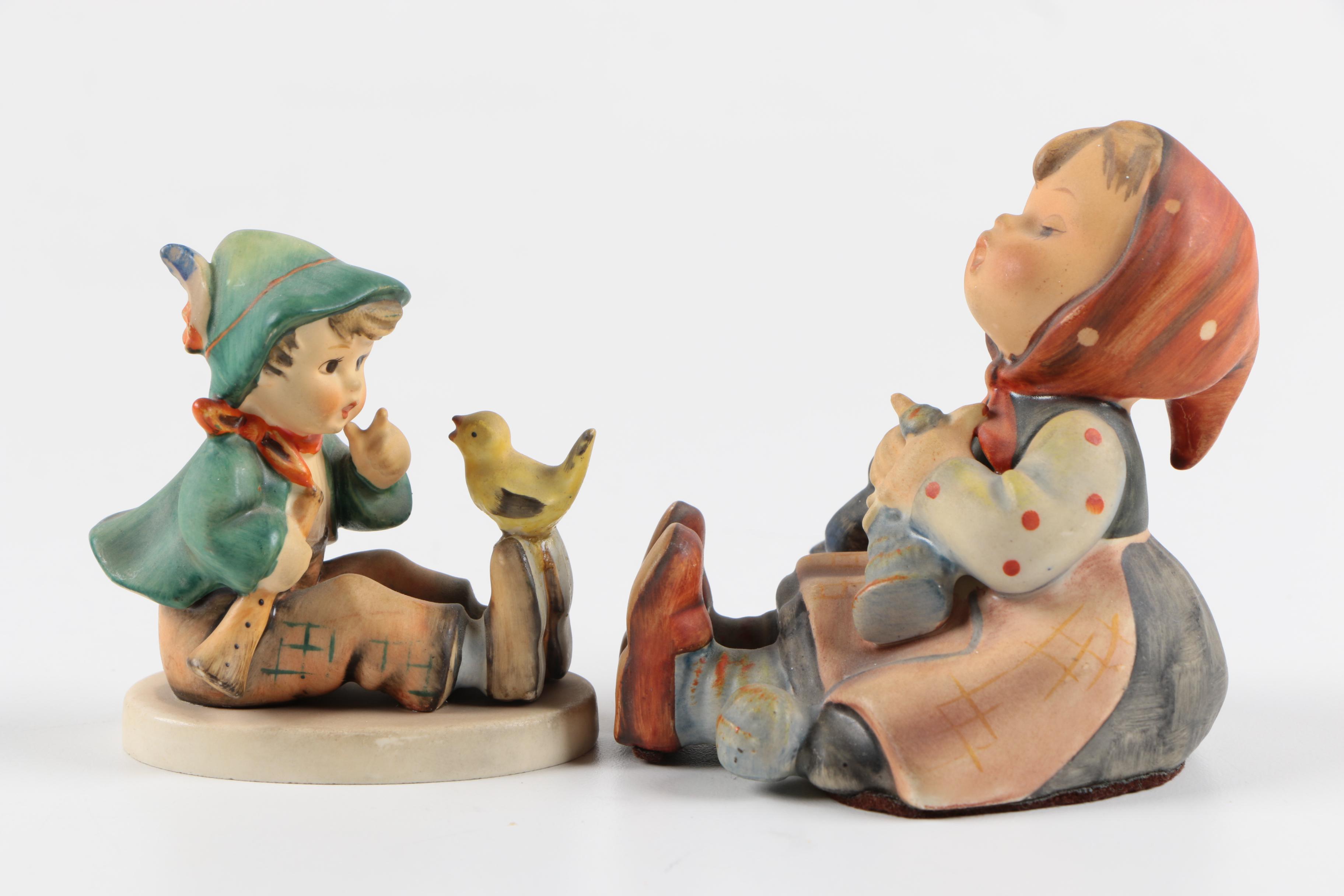 Goebel Hummel Children with Birds Figurines