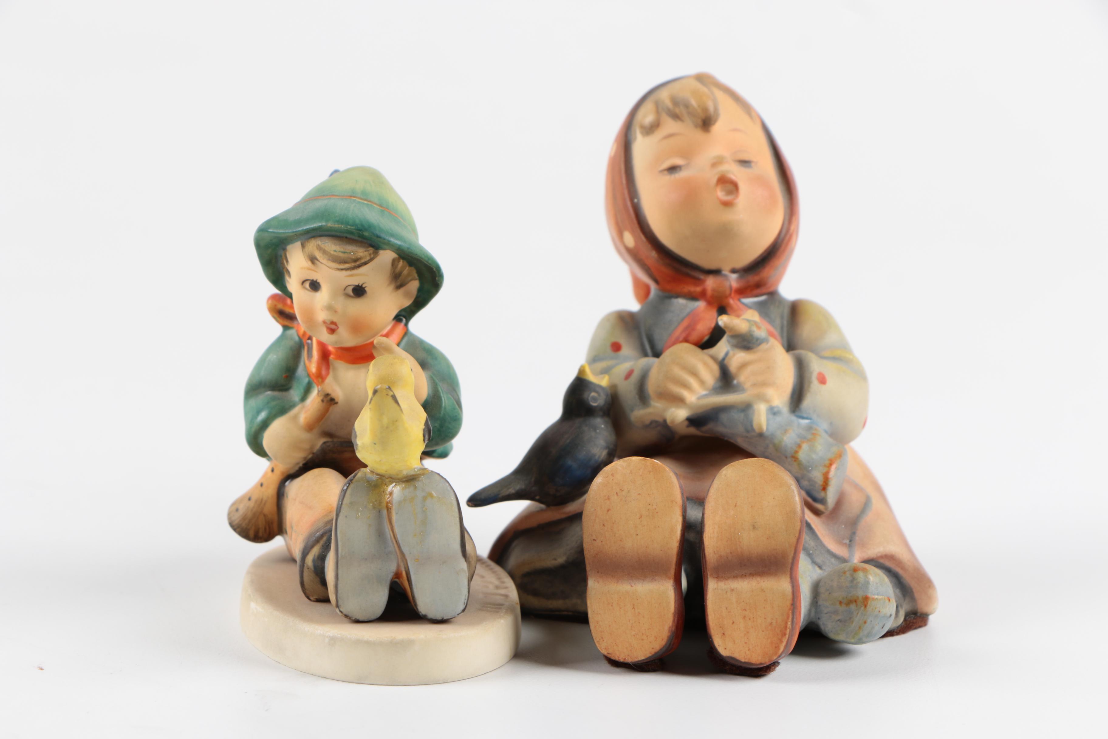 Goebel Hummel Children with Birds Figurines