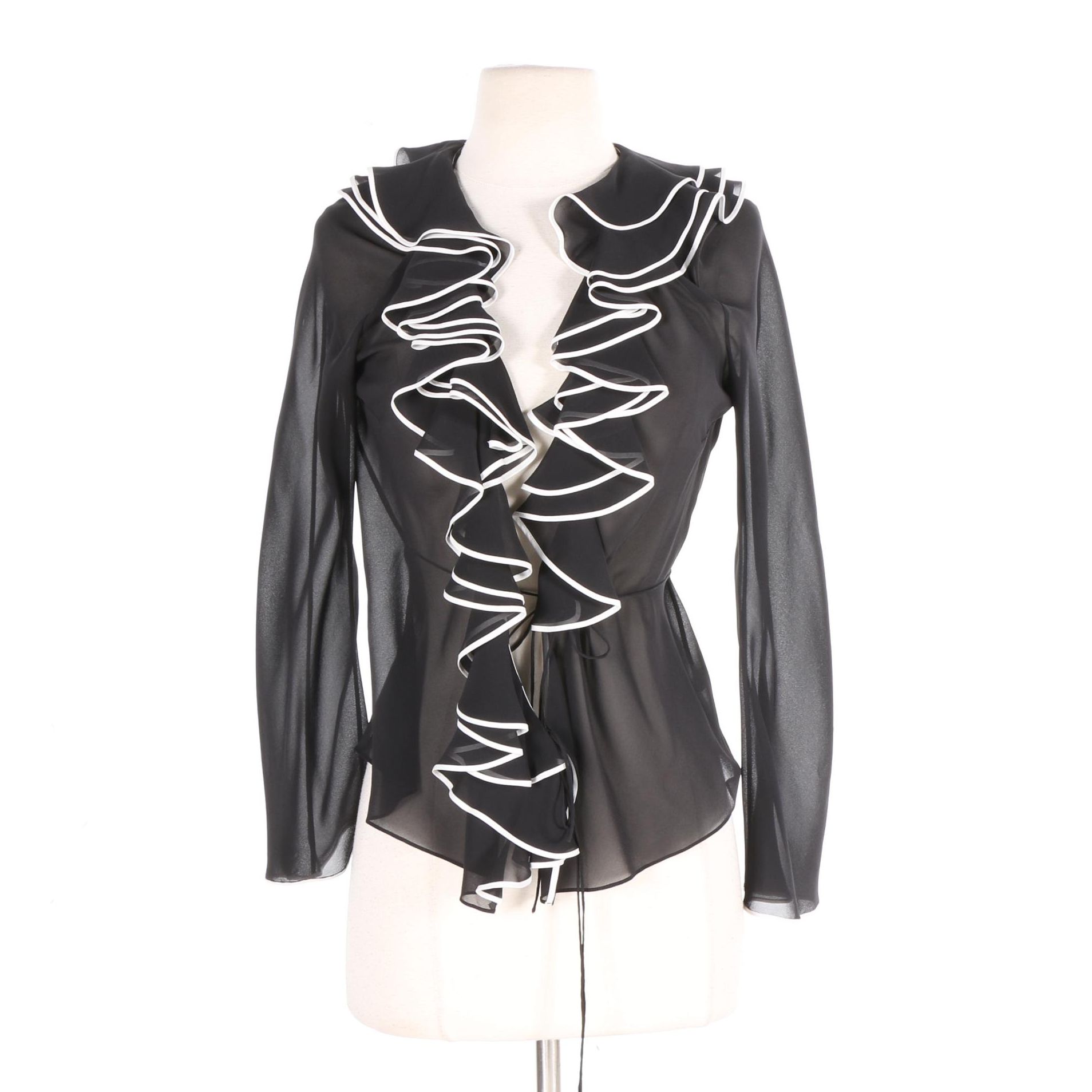 Christian Dior Boutique Wrap Blouse