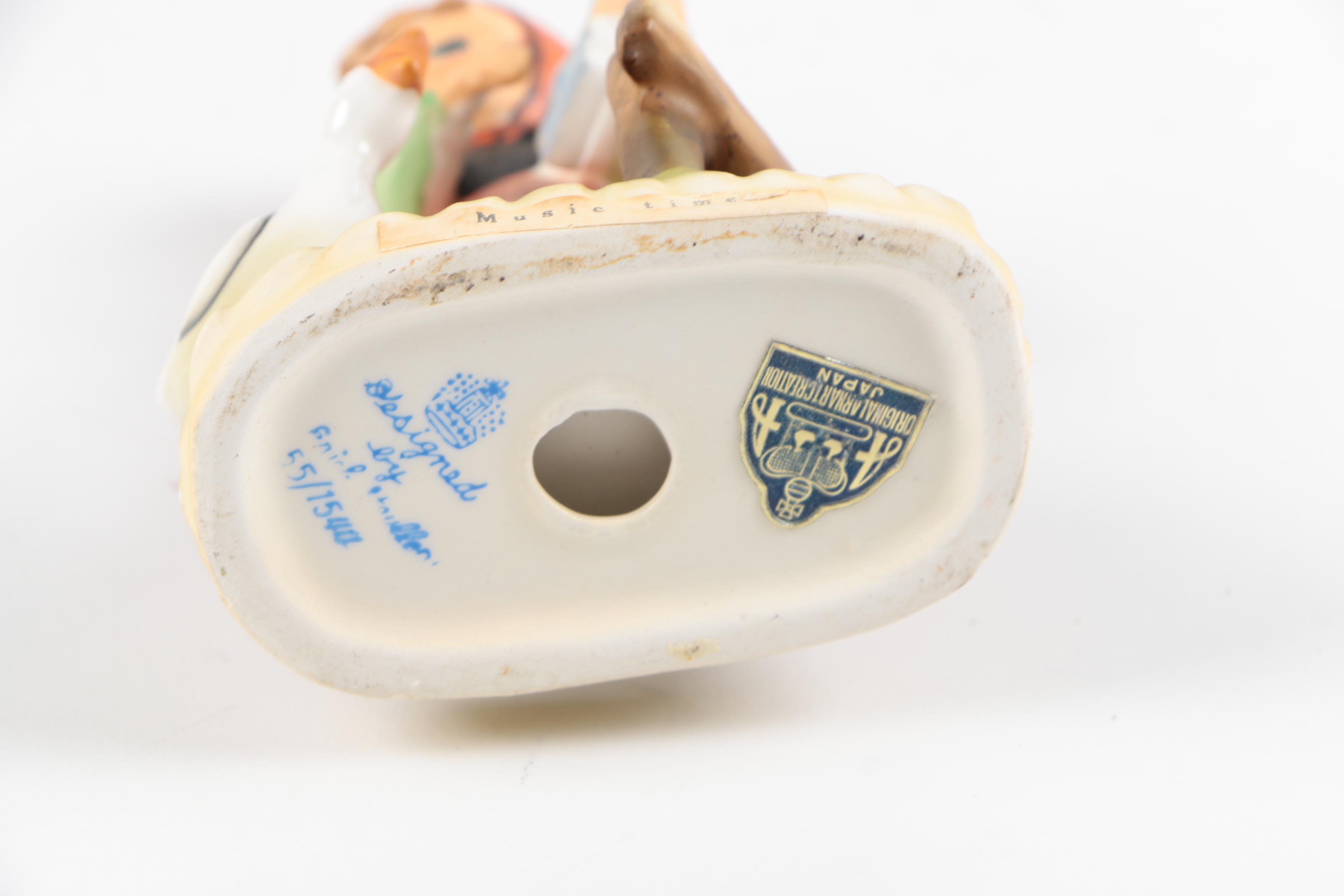 Hummel Style Figurines of Children with Geese