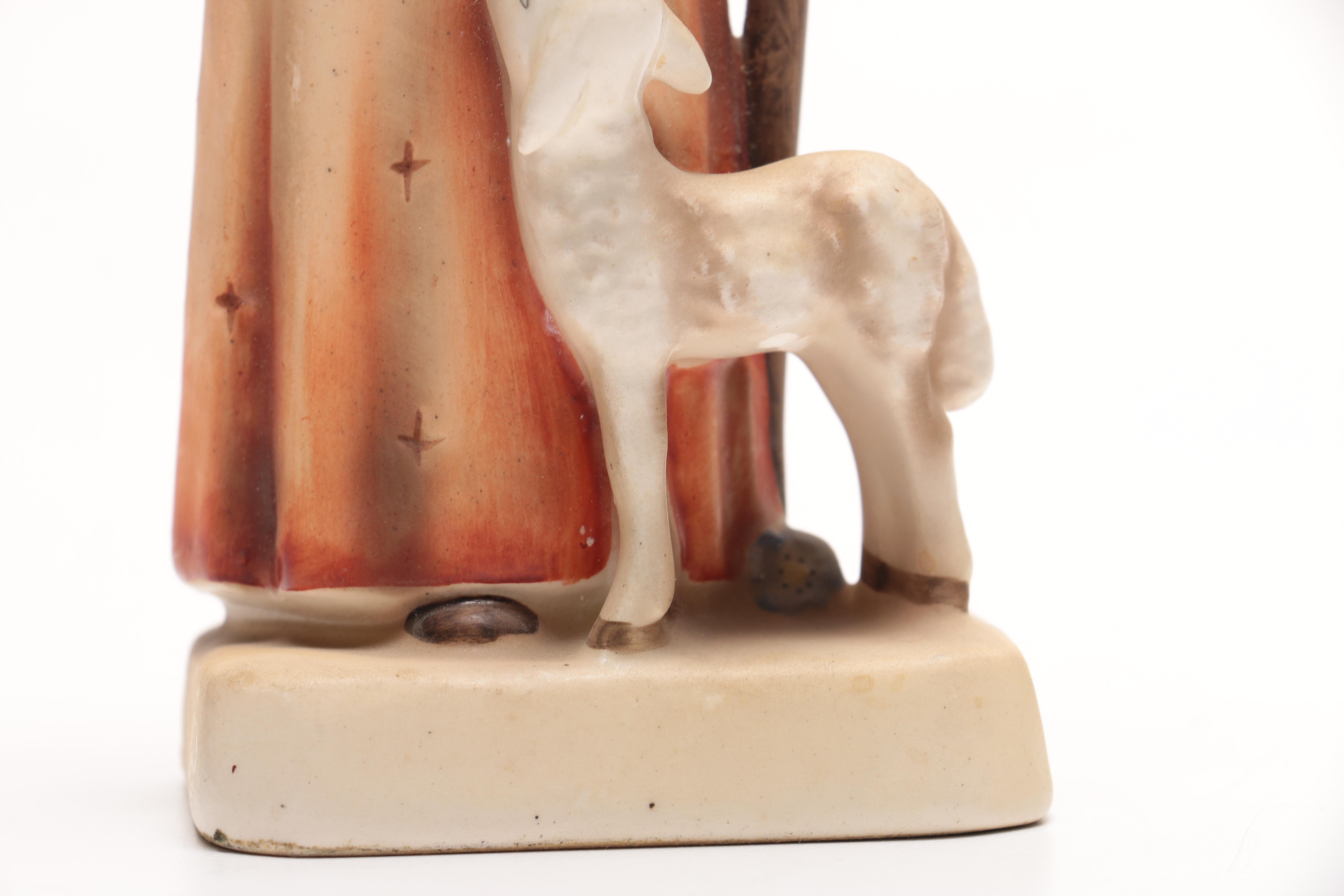 Goebel Hummel Shepard and Boy with Rabbits Figurines