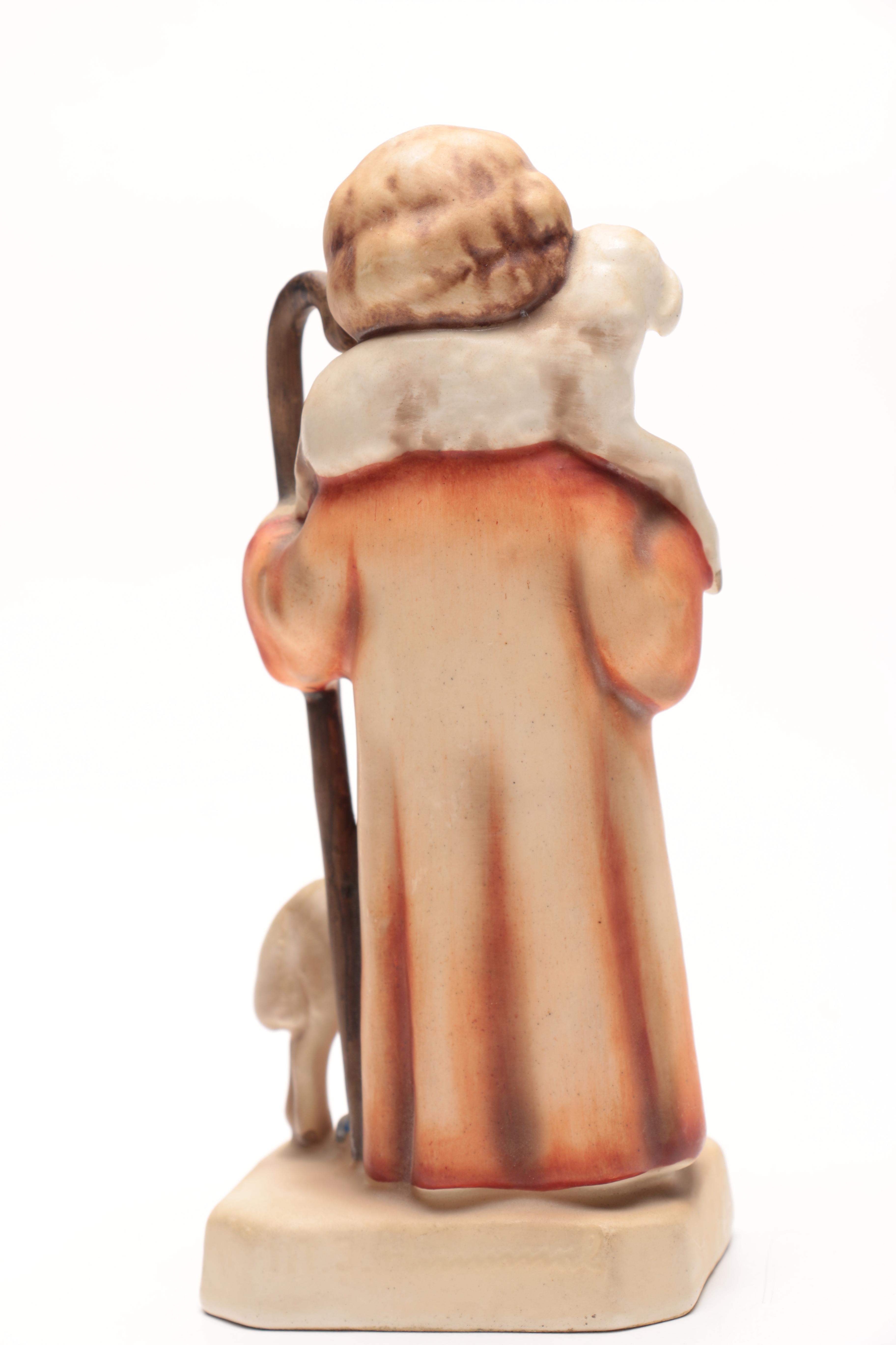 Goebel Hummel Shepard and Boy with Rabbits Figurines