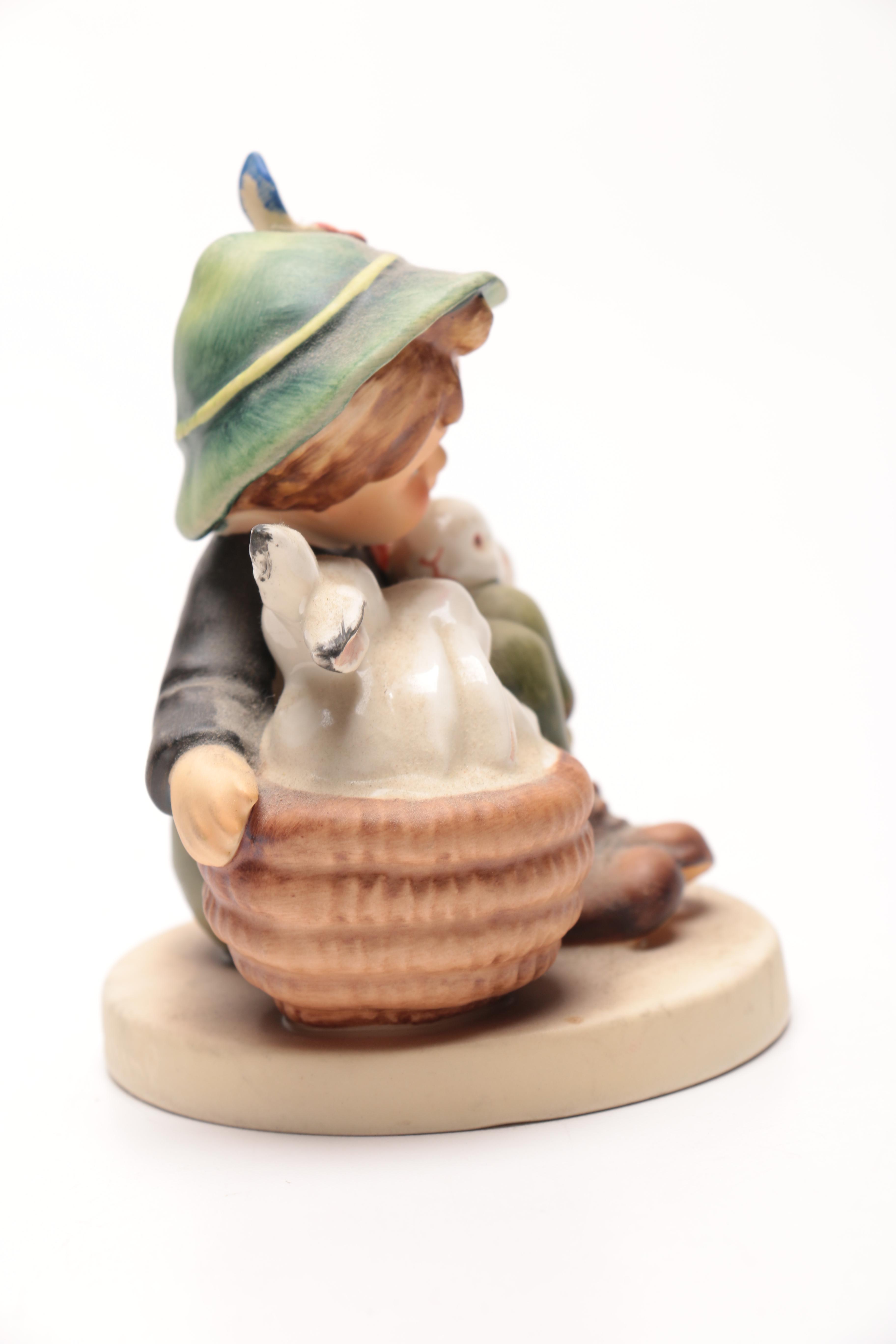 Goebel Hummel Shepard and Boy with Rabbits Figurines