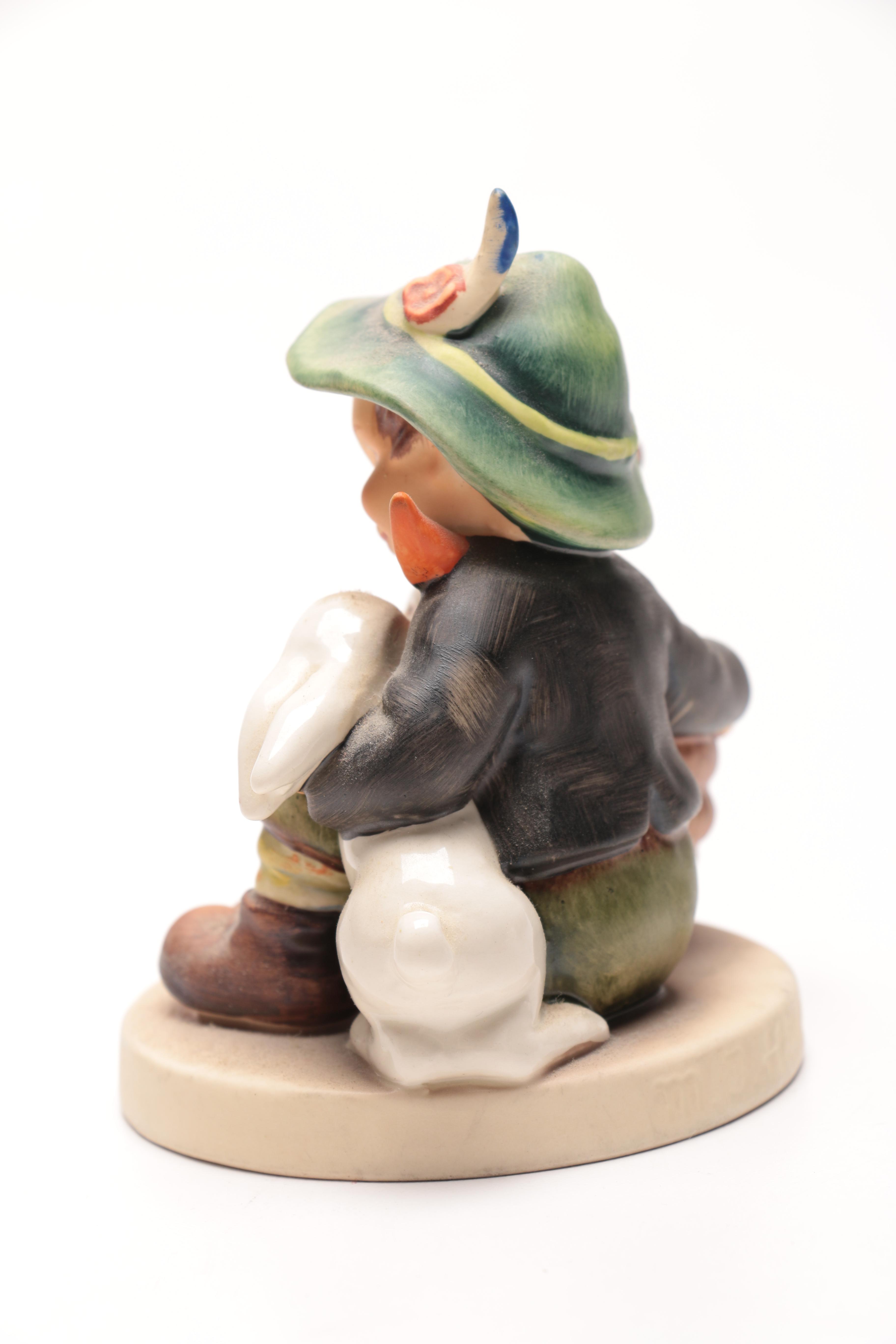 Goebel Hummel Shepard and Boy with Rabbits Figurines