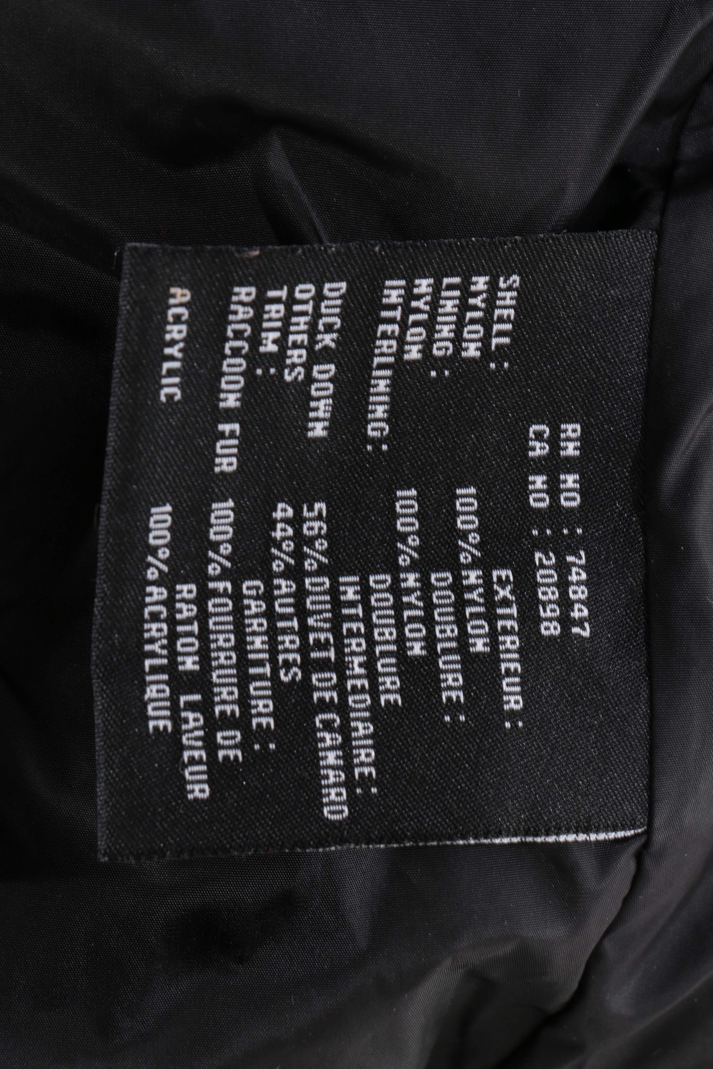 Marc New York Winter Coat With Raccoon Fur Trim