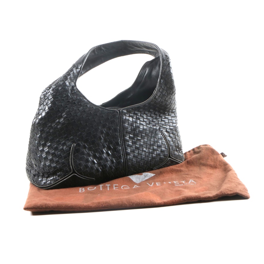 Bottega Veneta Black Hobo Bag