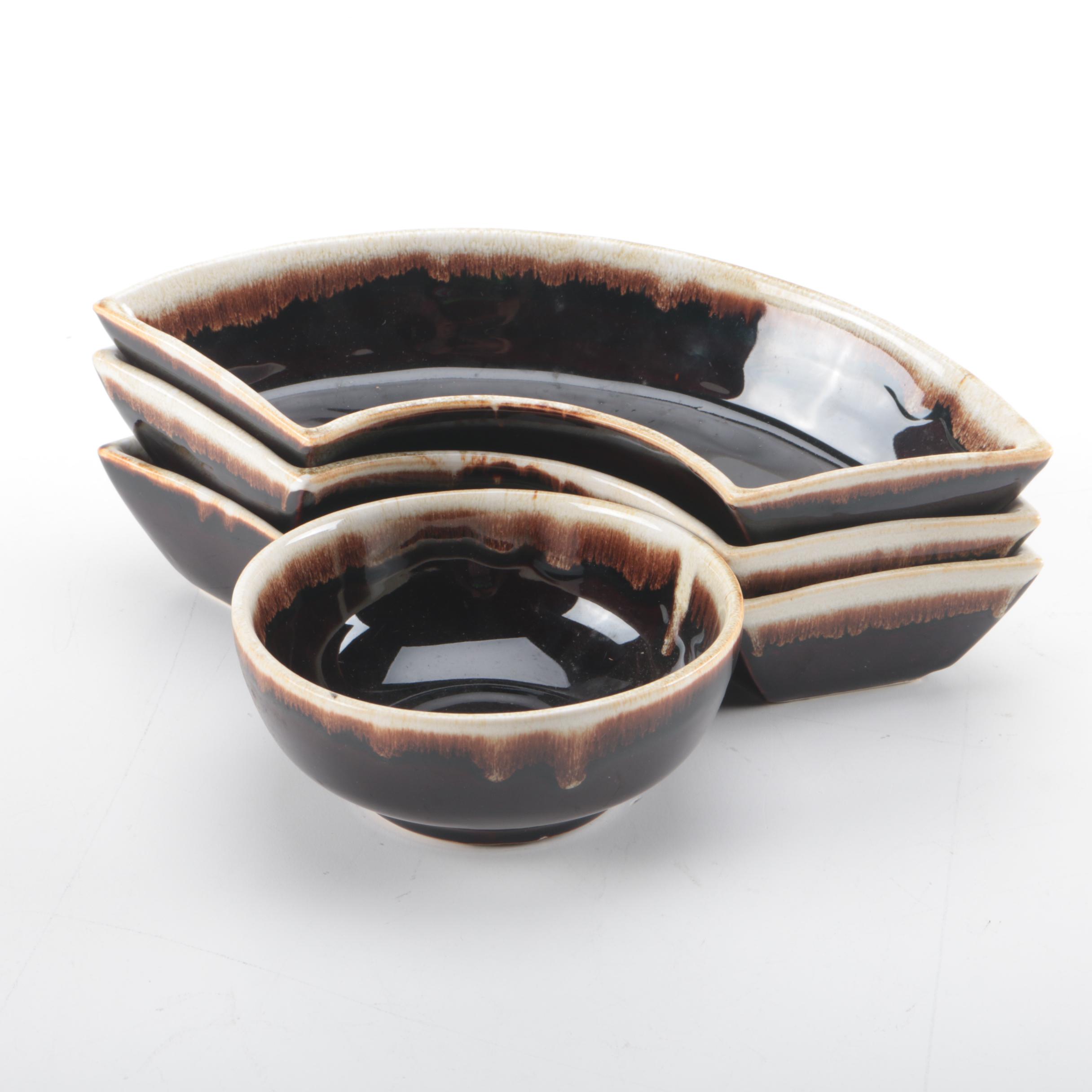 Pfaltzgraff Drip Glaze Snack Dishes