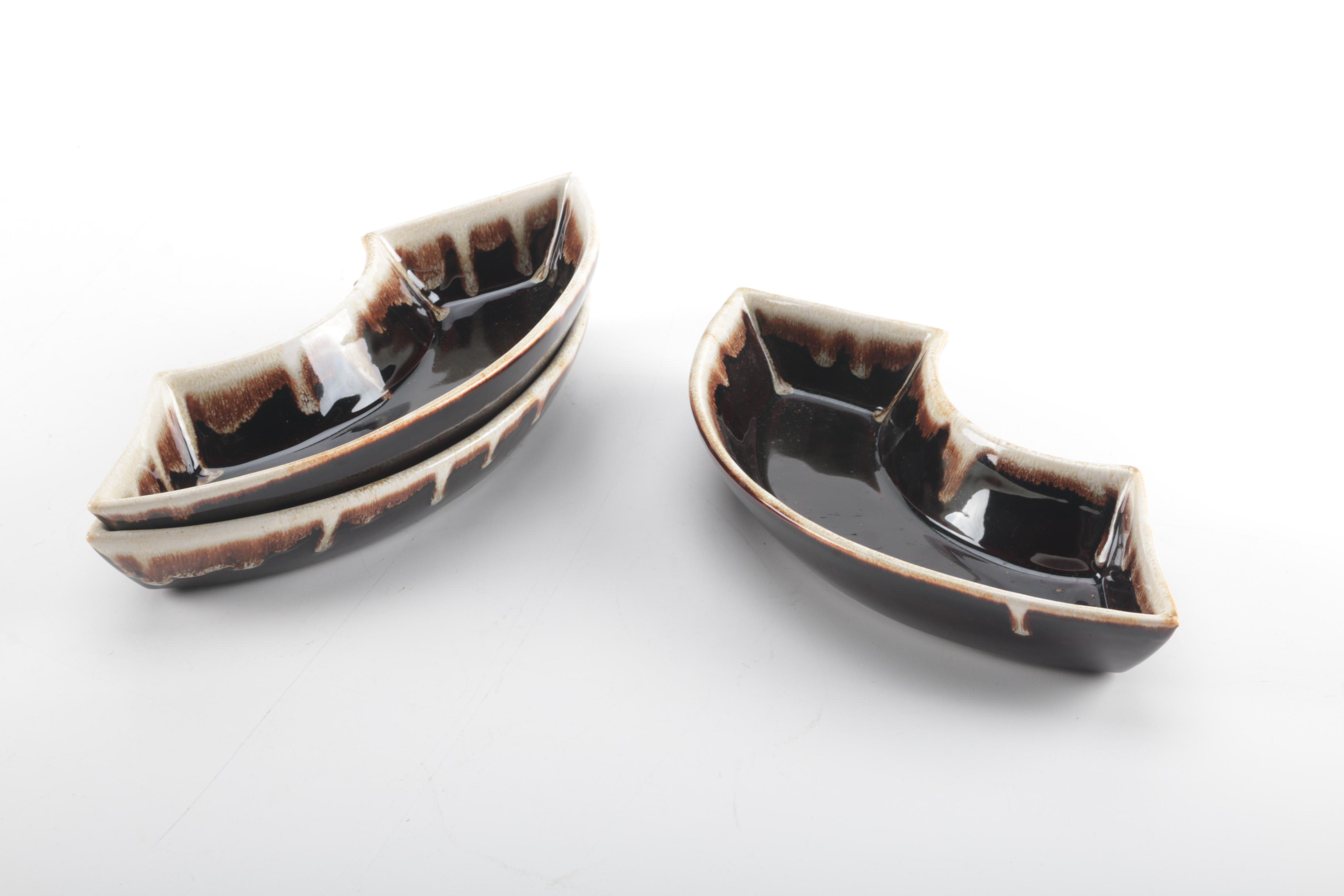 Pfaltzgraff Drip Glaze Snack Dishes