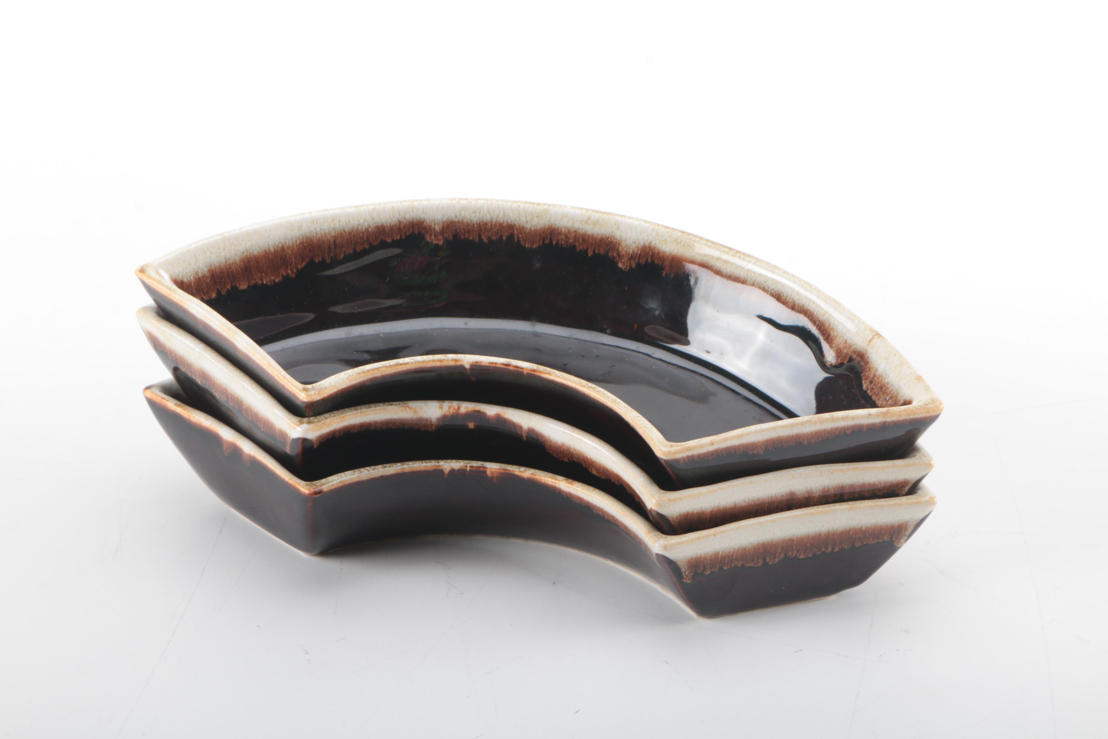 Pfaltzgraff Drip Glaze Snack Dishes