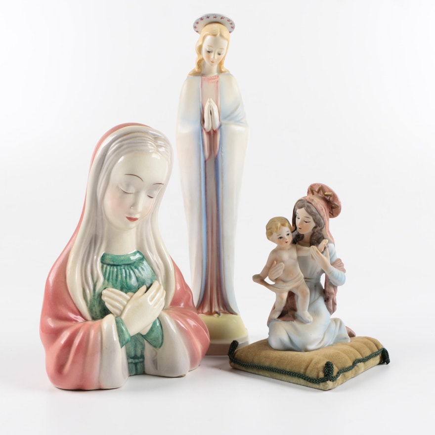 The Madonna Porcelain Figurines Including M.J. Hummel