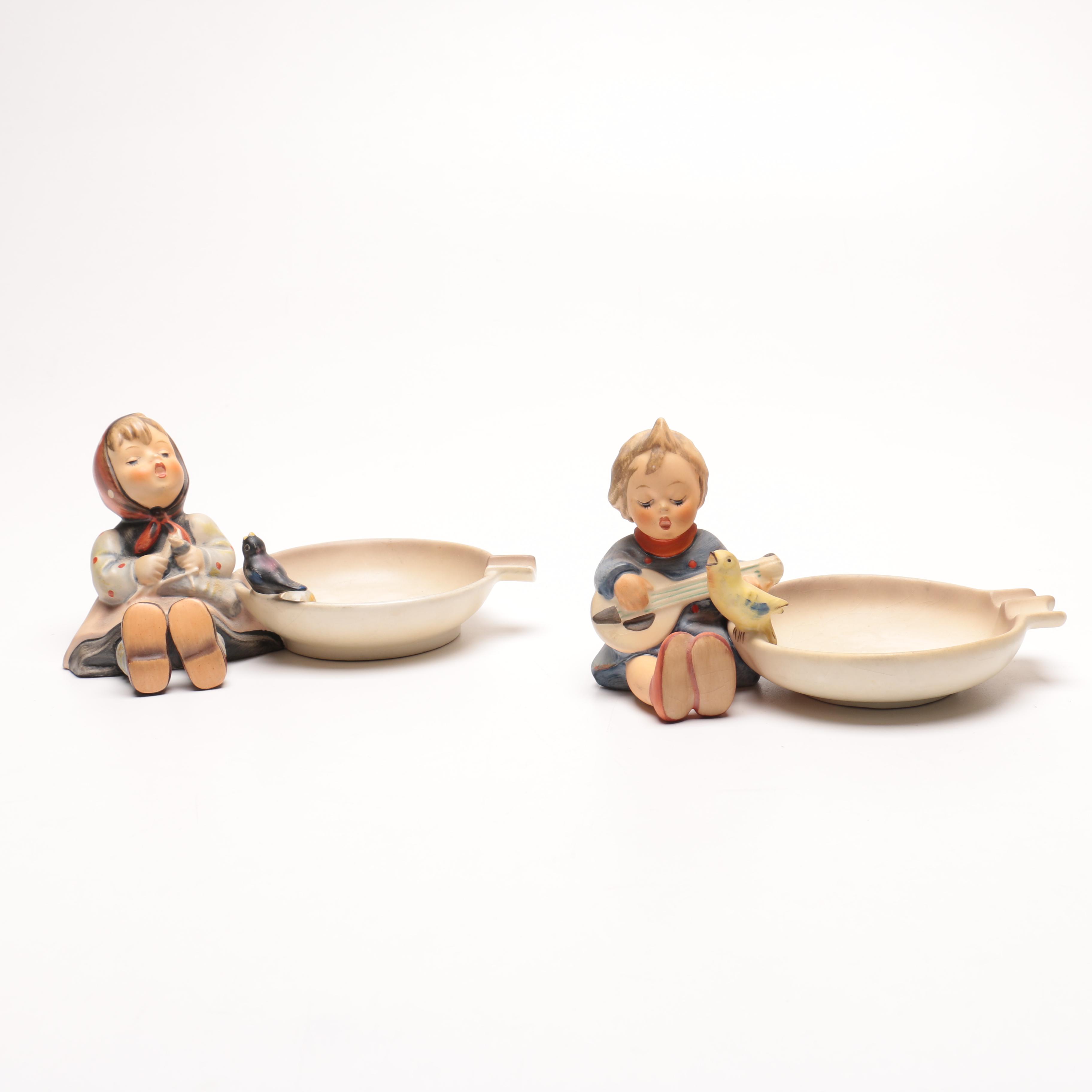 Two Goebel Hummel Ash Receivers