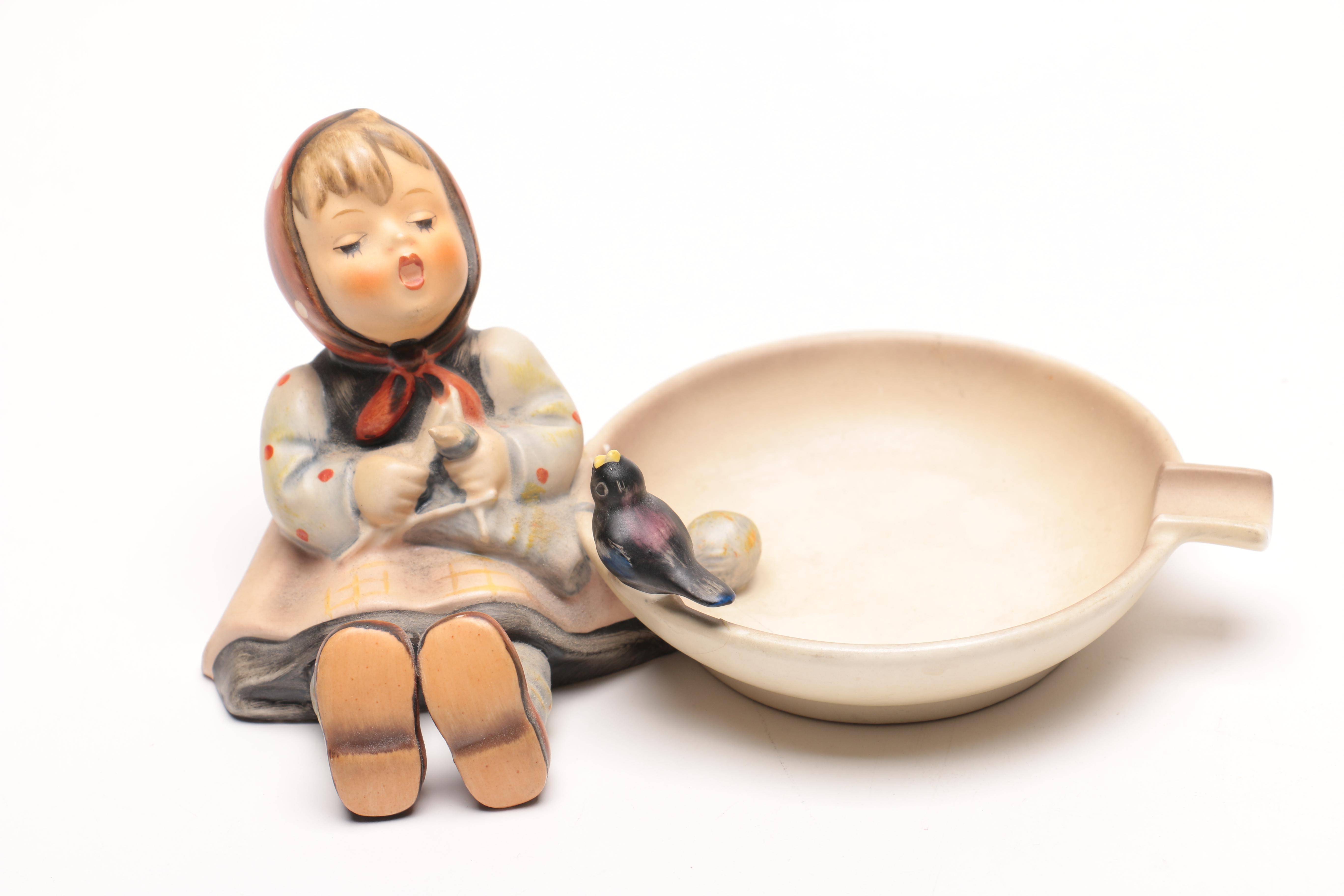 Two Goebel Hummel Ash Receivers