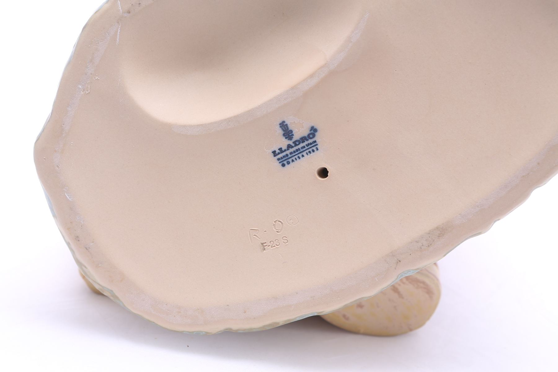 Lladró Gres Woman with Boy and Lantern Figurine