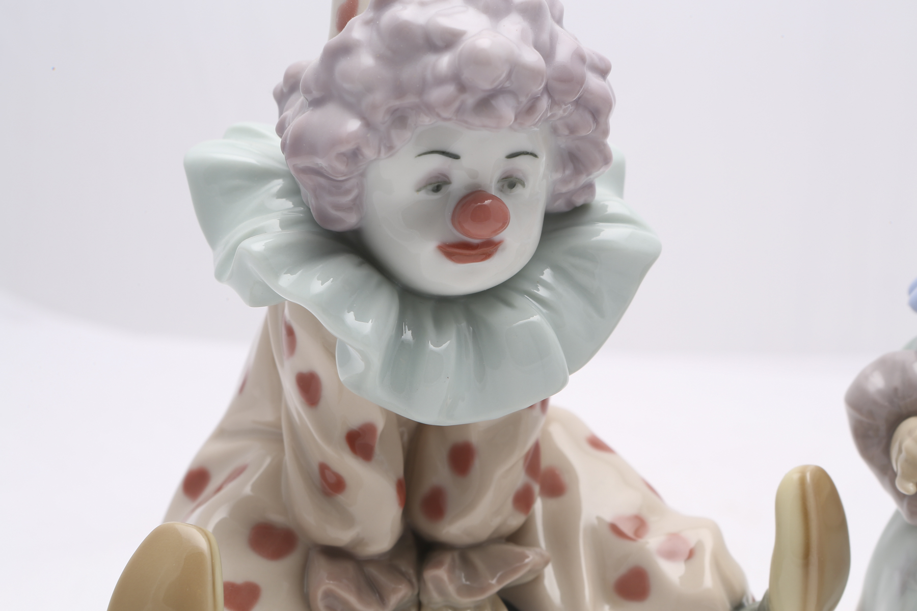 Lladró "Having a Ball" #5813 and "Littlest Clown" #5811 Figurines