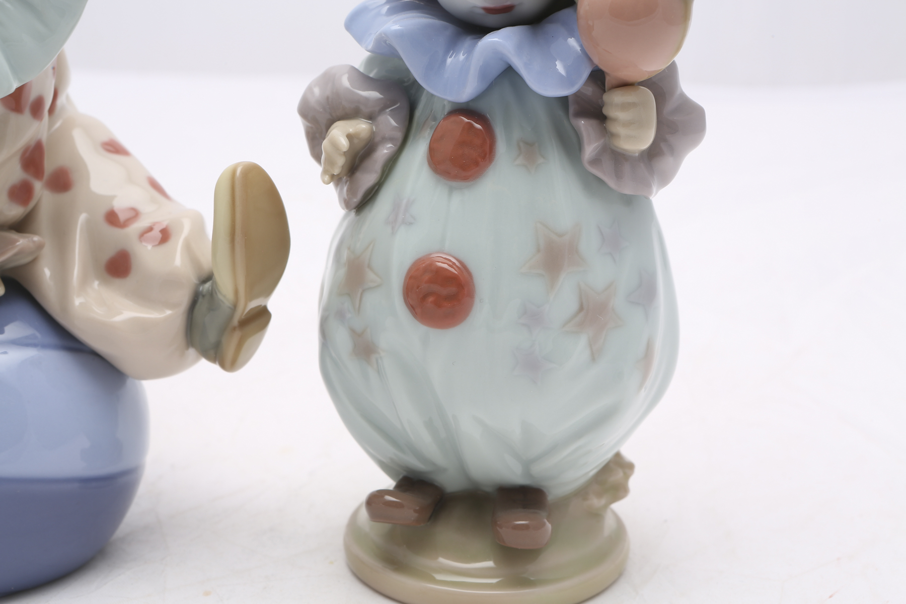 Lladró "Having a Ball" #5813 and "Littlest Clown" #5811 Figurines