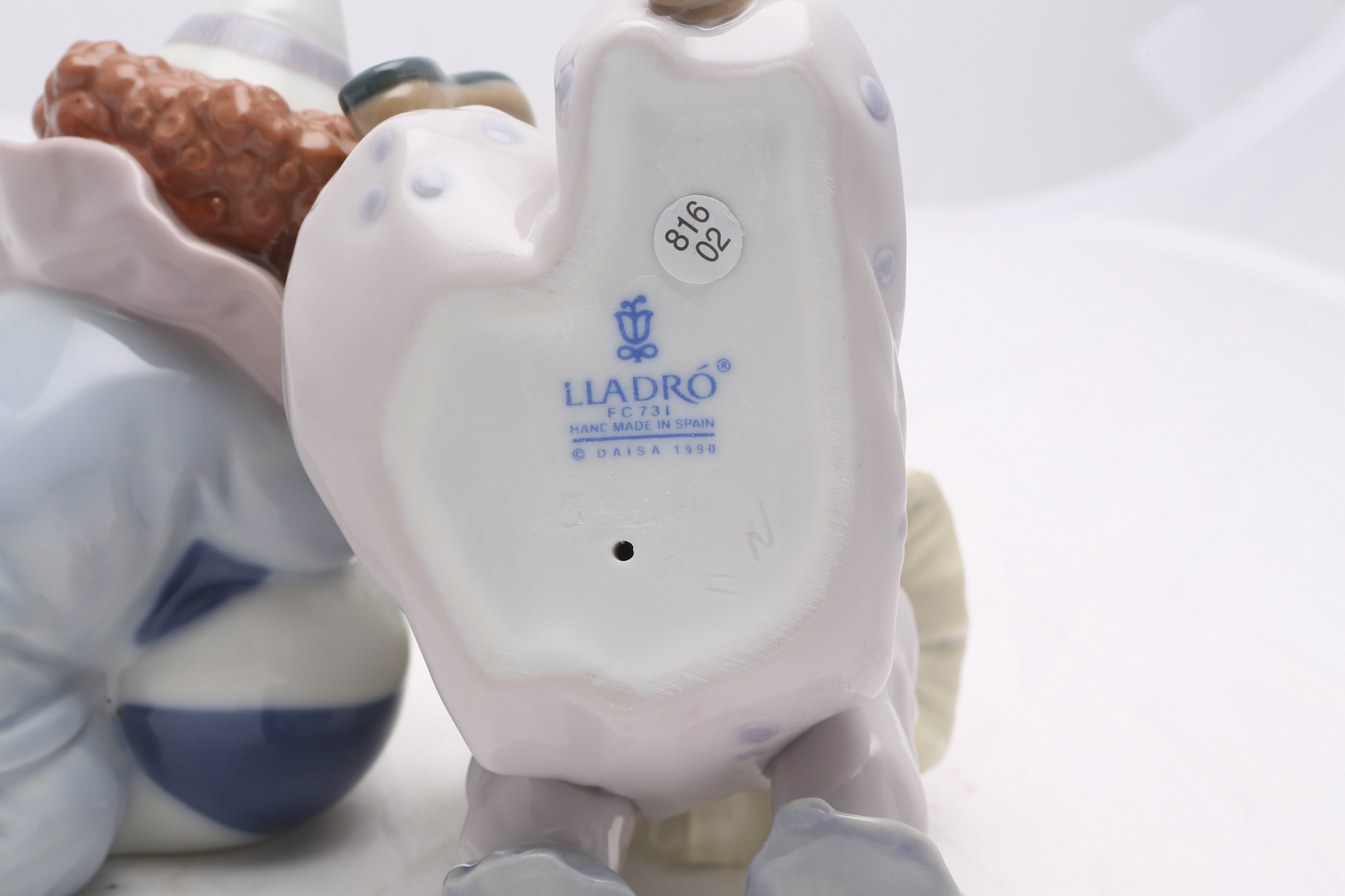 Lladró "Pierrot with Puppy and Ball" and "Tired Friend" Figurines