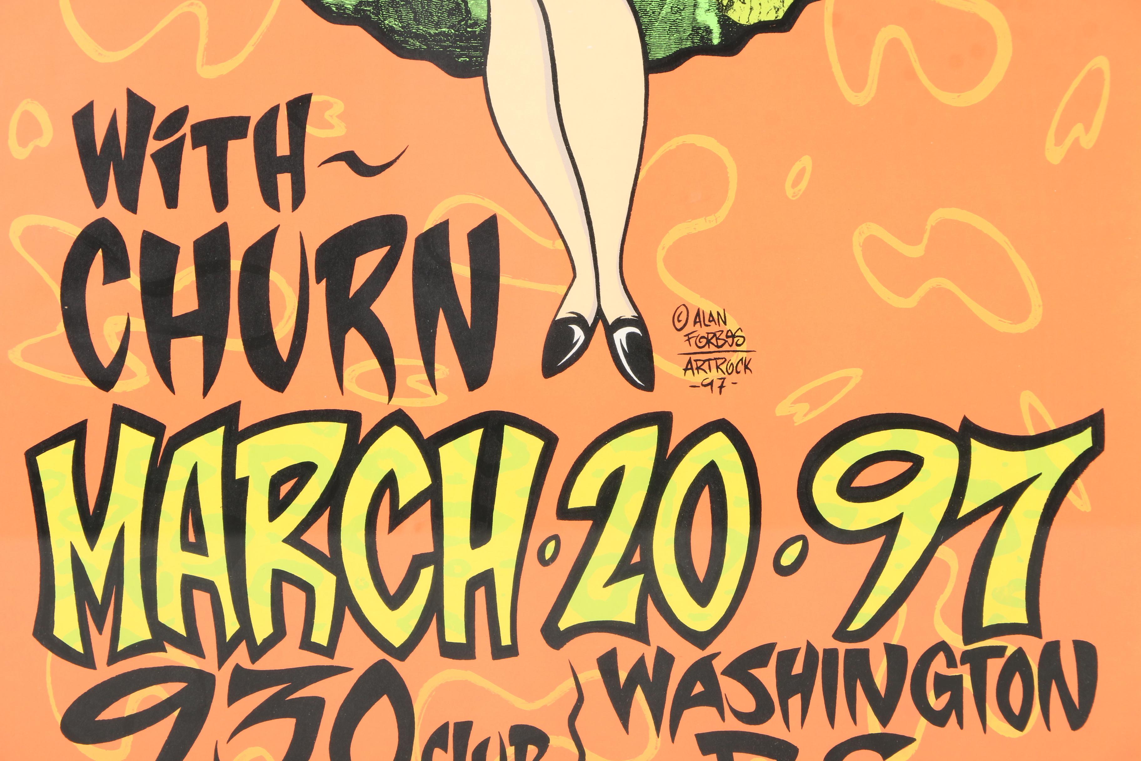 Alan Forbes Signed Limited Edition Serigraph Concert Poster