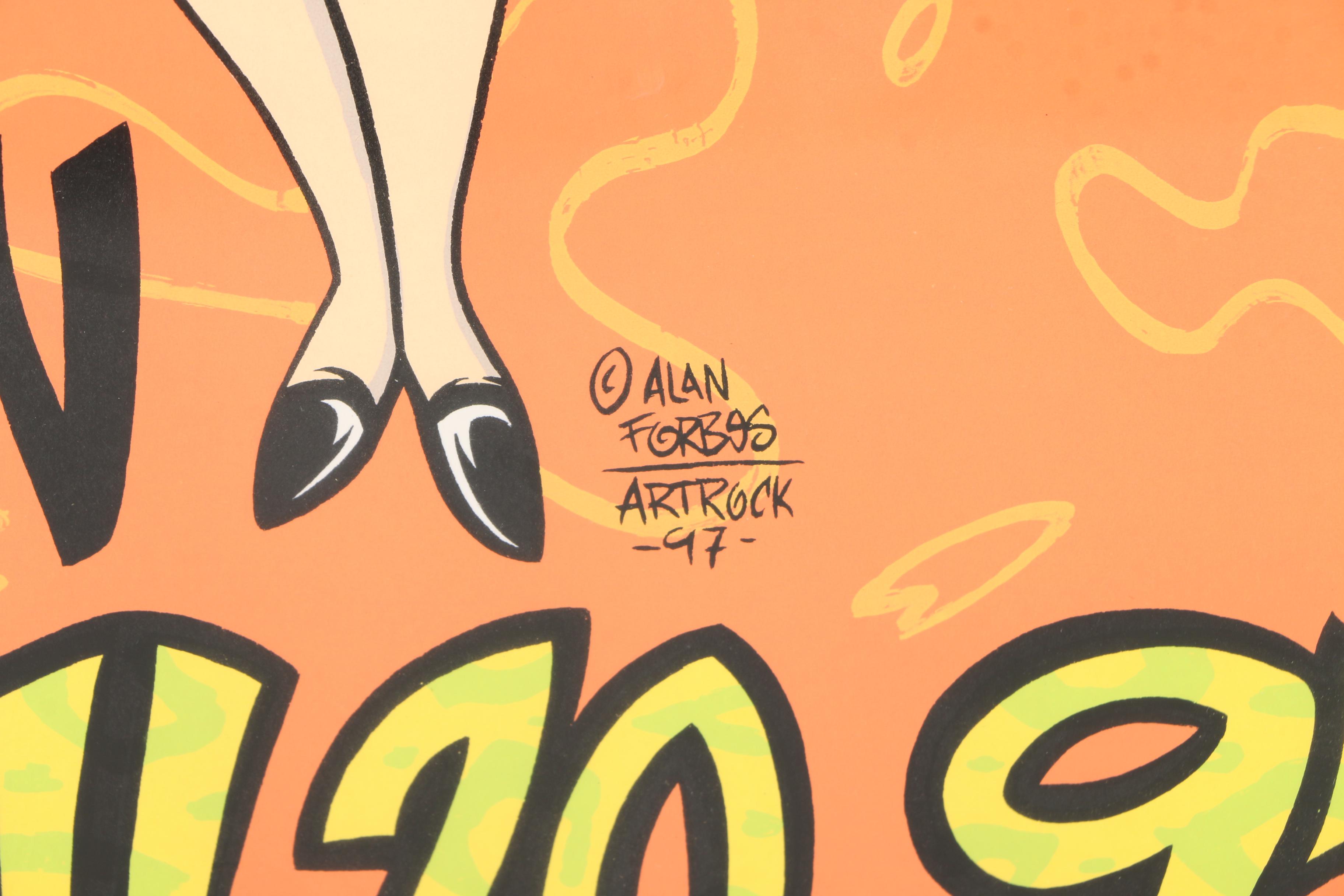 Alan Forbes Signed Limited Edition Serigraph Concert Poster