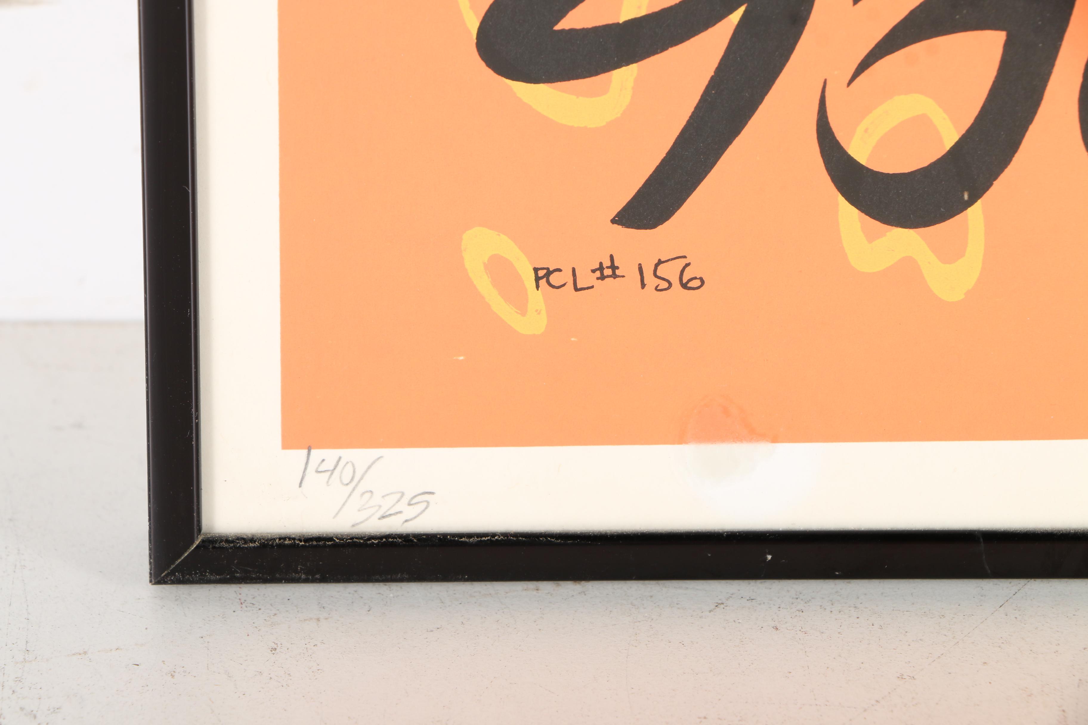 Alan Forbes Signed Limited Edition Serigraph Concert Poster