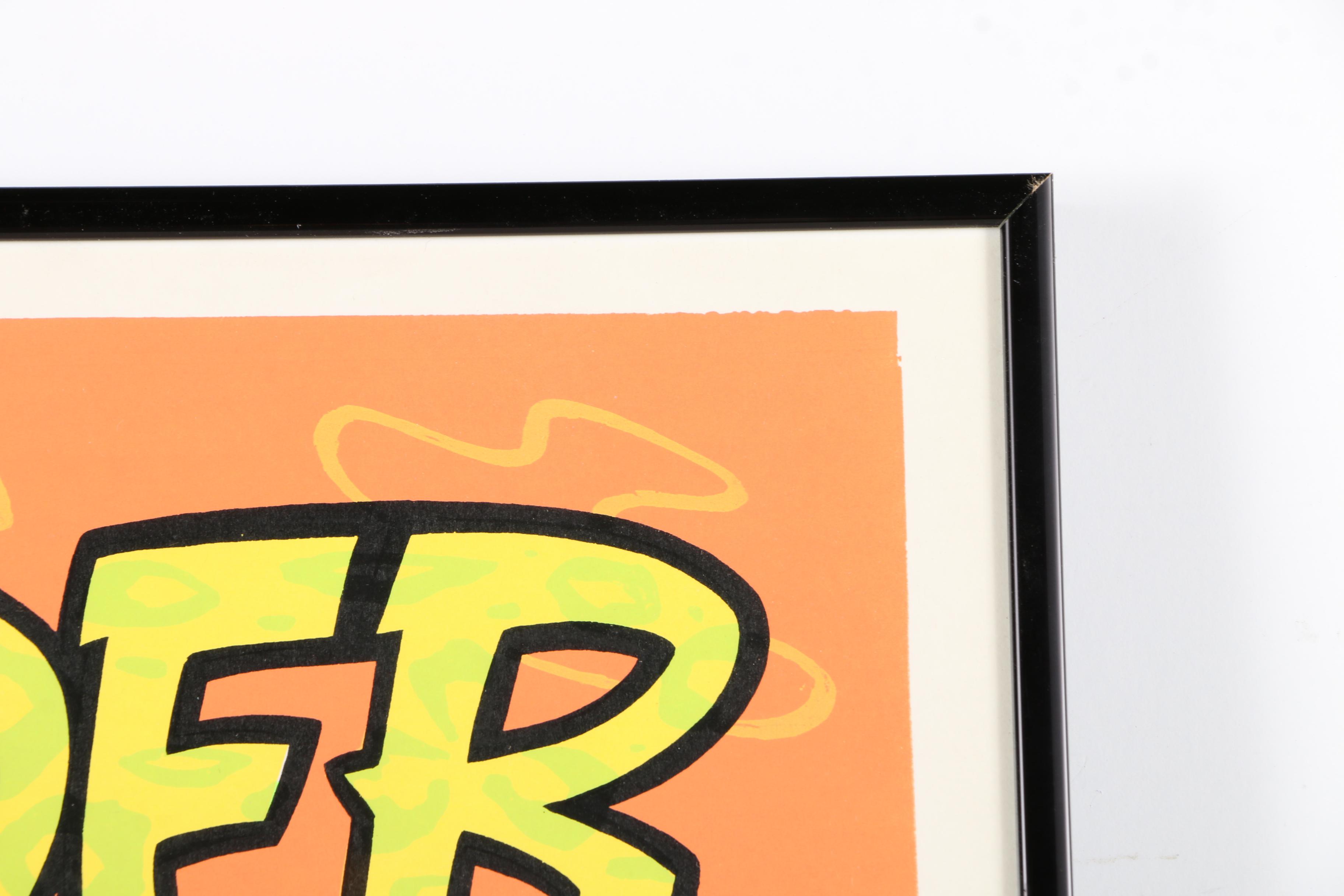 Alan Forbes Signed Limited Edition Serigraph Concert Poster